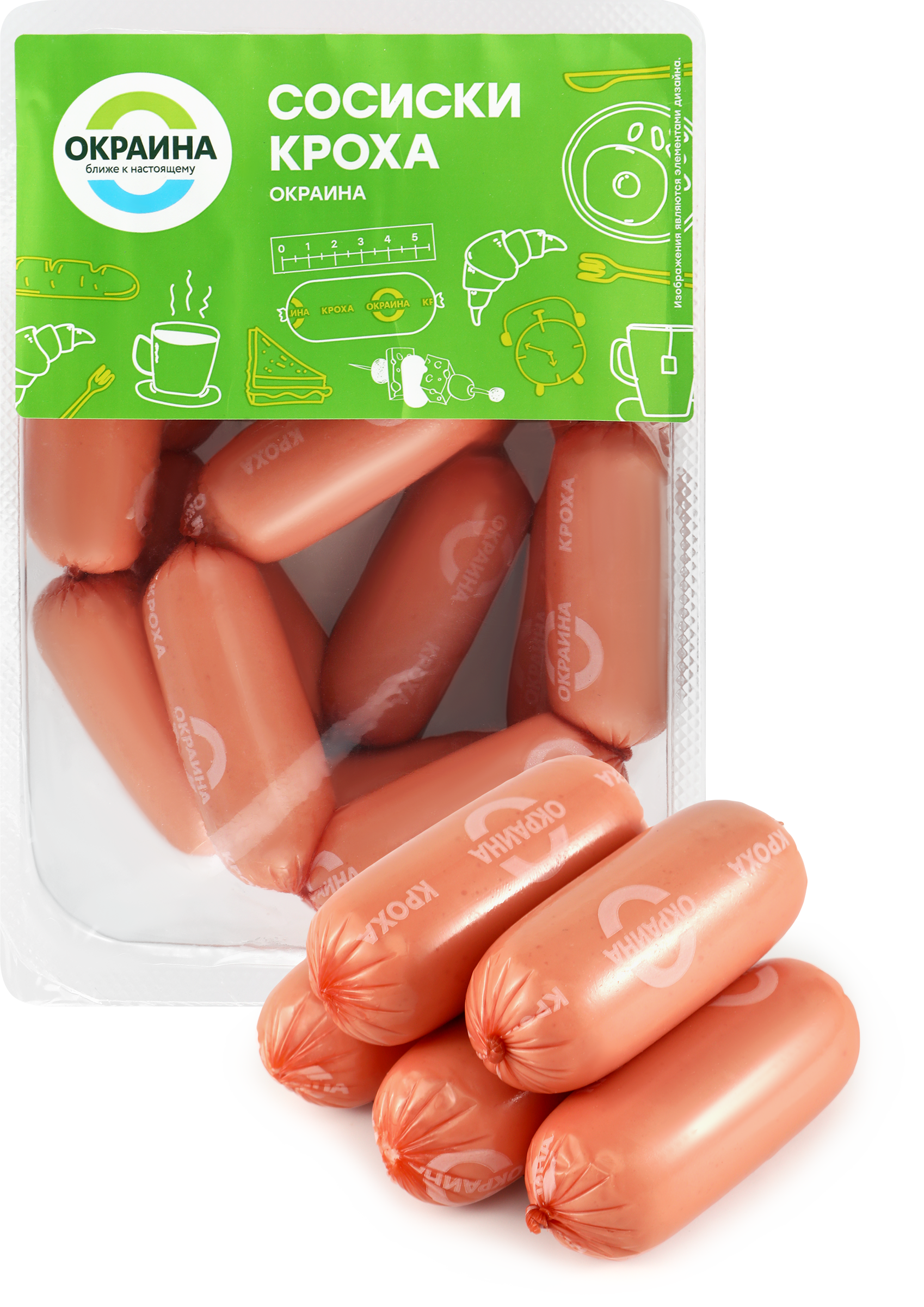 Изображение товара Сосиски ОКРАИНА Кроха, категория Б, 420г