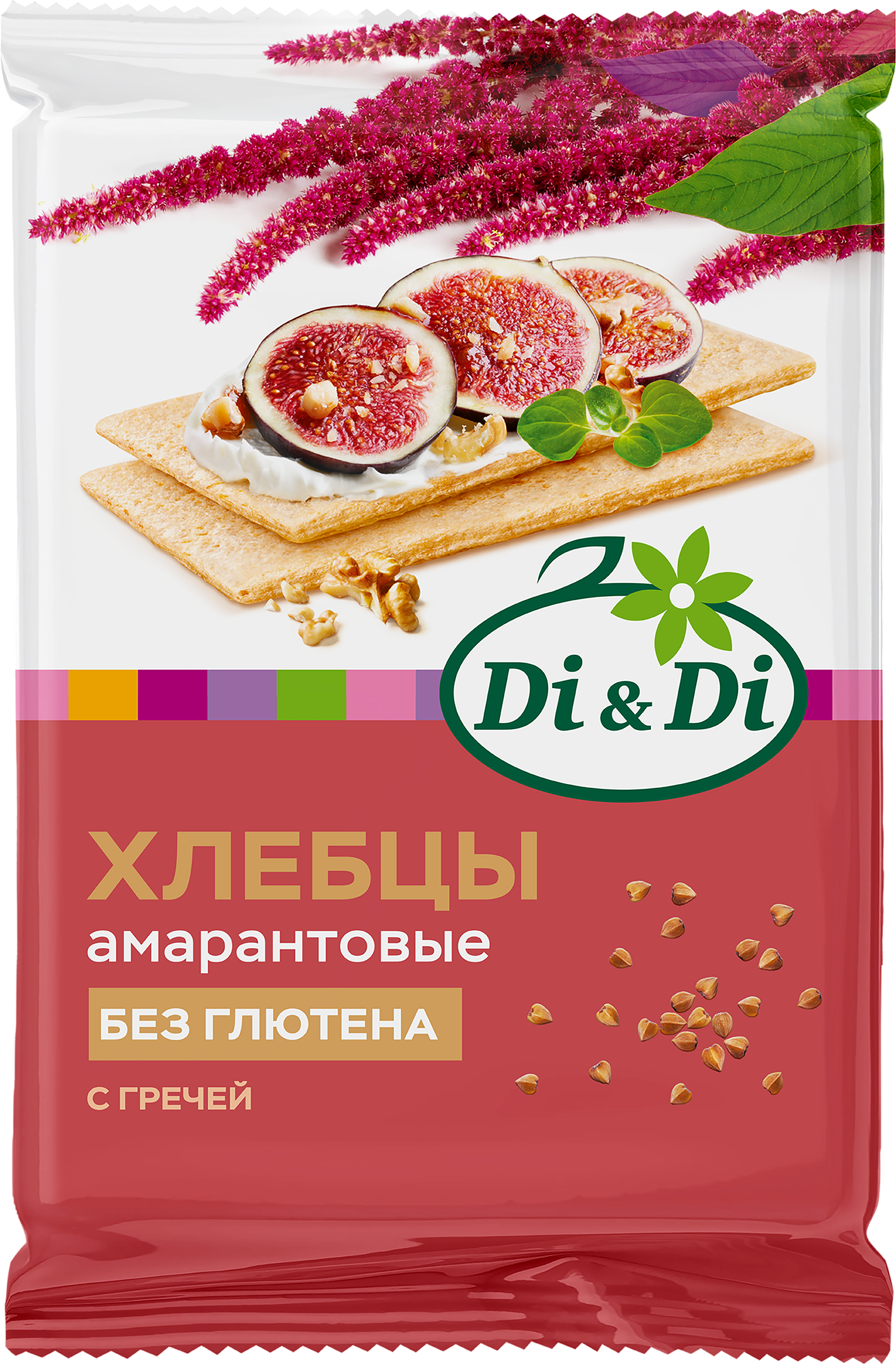 Изображение товара Хлебцы амарантовые DI&DI с гречей, без глютена, 100г