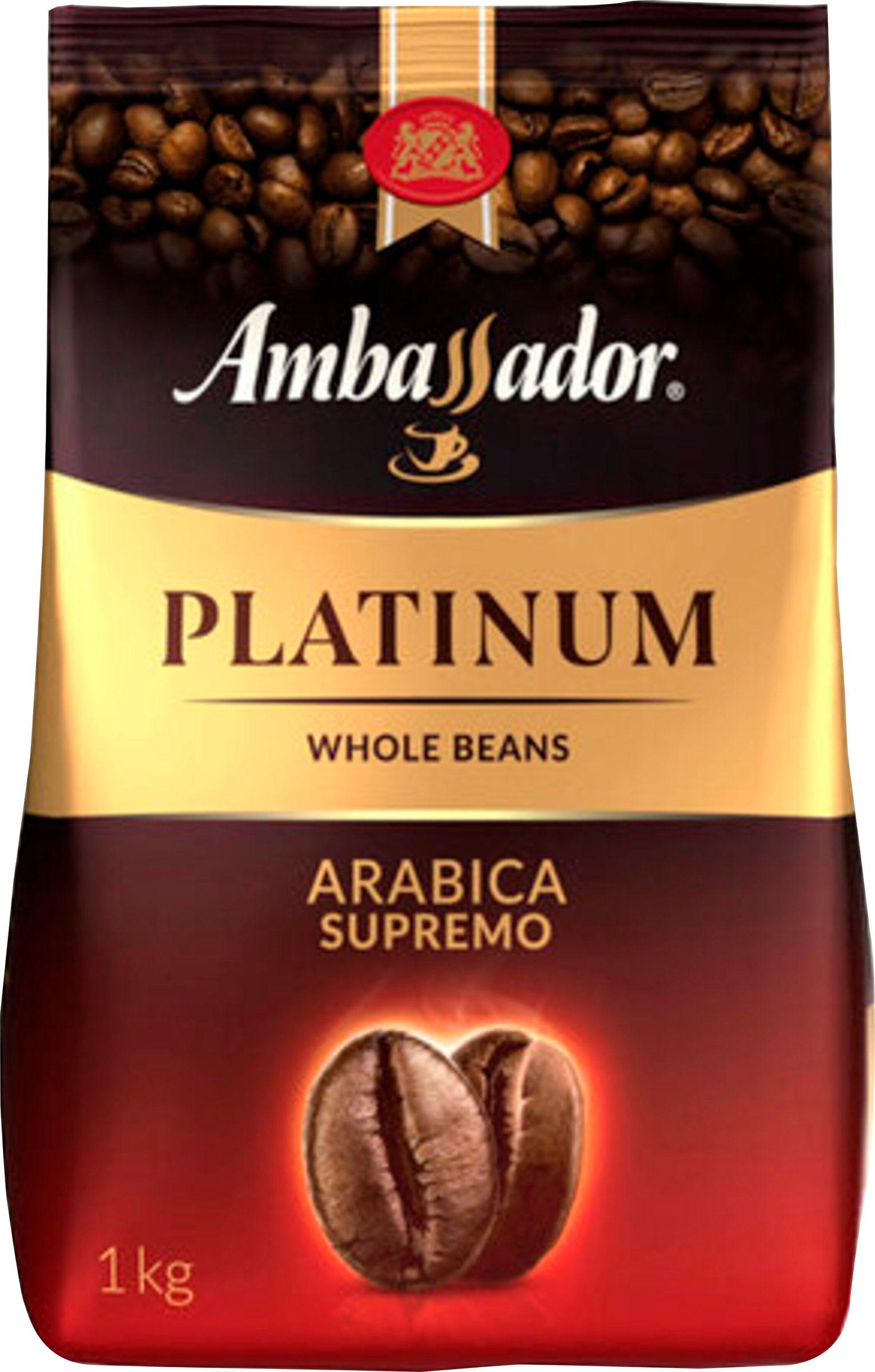 Изображение товара Кофе зерновой AMBASSADOR Platinum натуральный жареный 1кг премиум