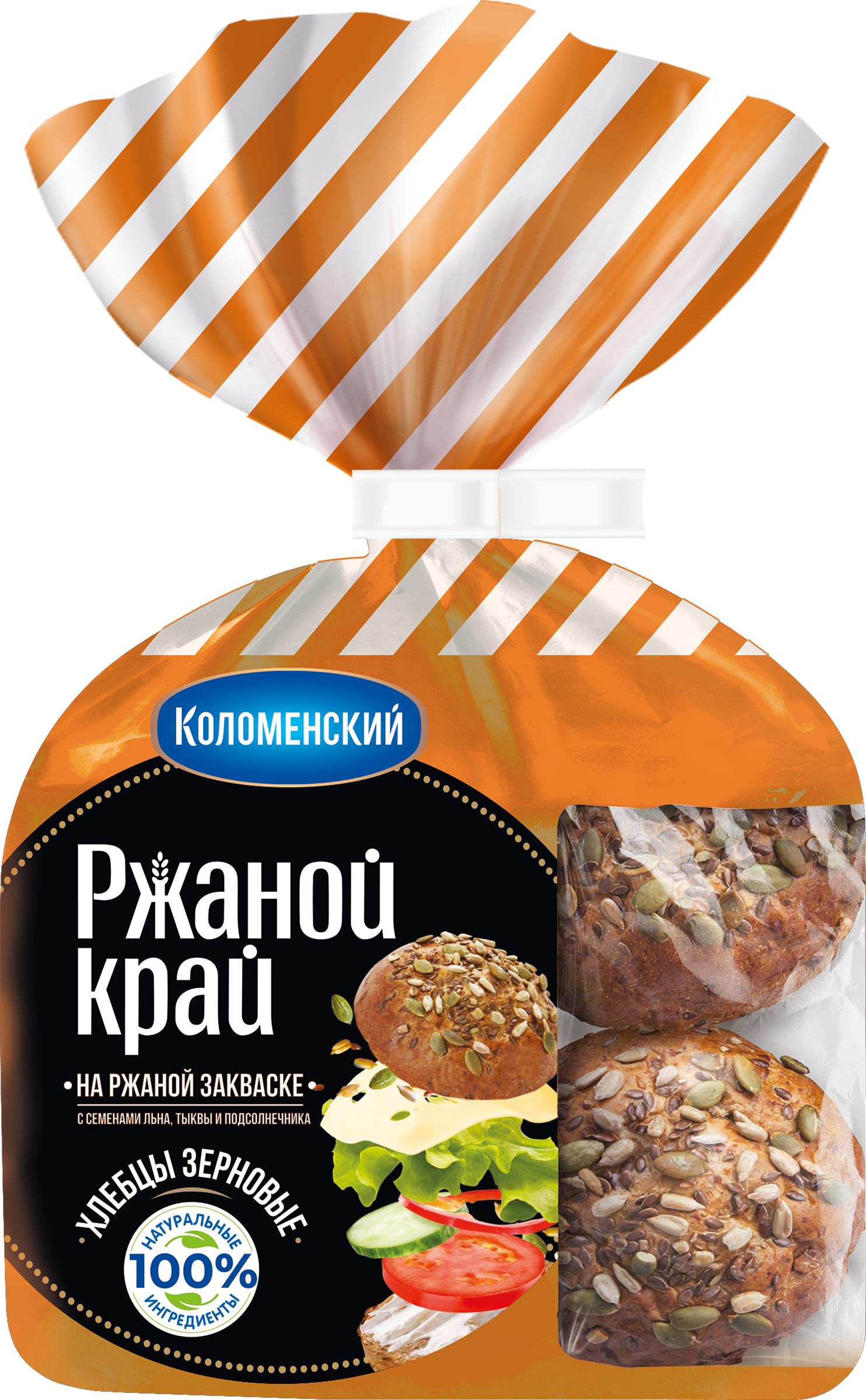 Изображение товара Хлебцы зерновые КОЛОМЕНСКОЕ ЗДОРОВЫЙ КРАЙ, 260г
