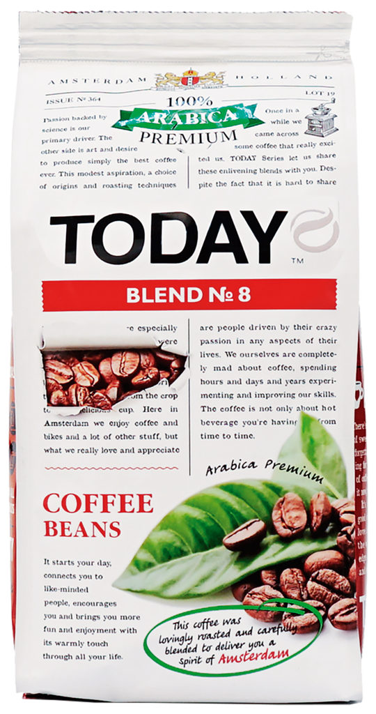 Изображение товара Кофе зерновой TODAY Blend №8, 200г