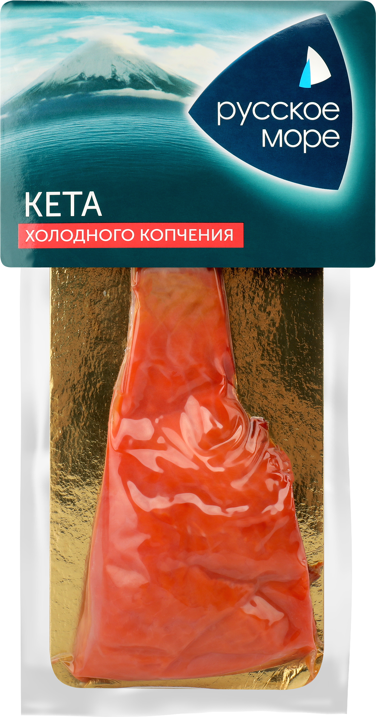 Изображение товара Кета холодного копчения РУССКОЕ МОРЕ филе-кусок, 150г