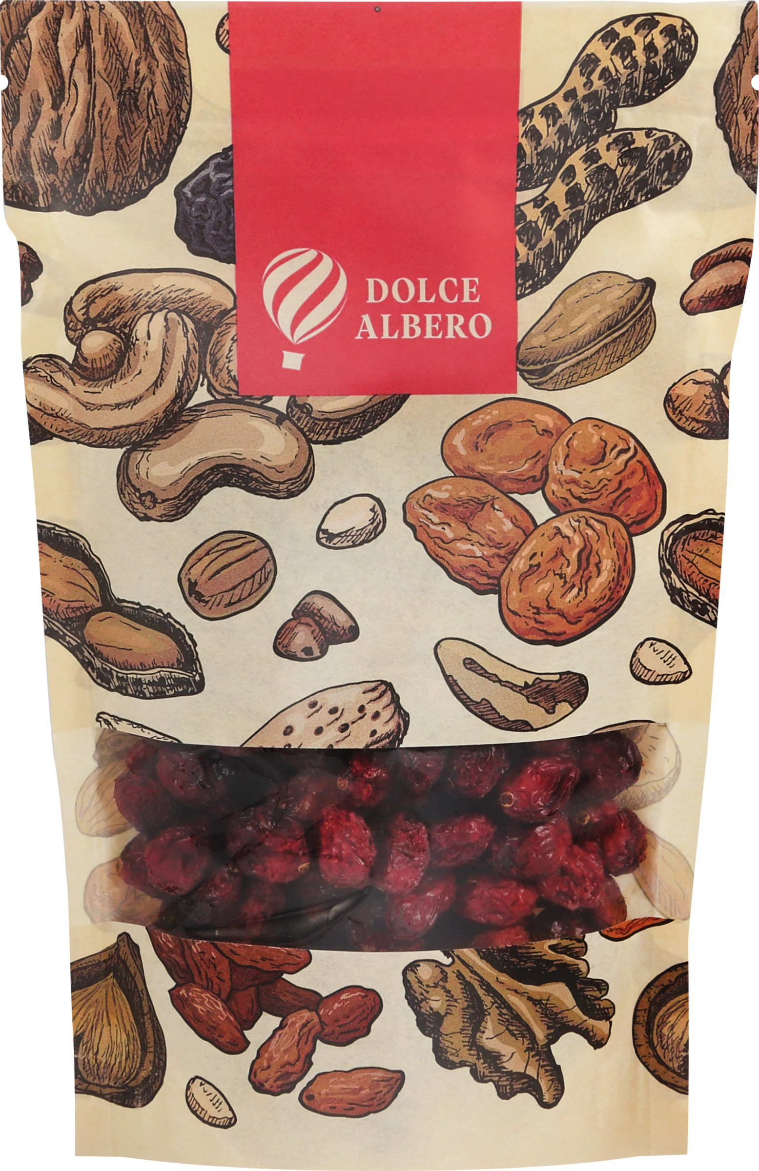 Изображение товара Клюква DOLCE ALBERO сушеная 150г натуральный сухофрукт