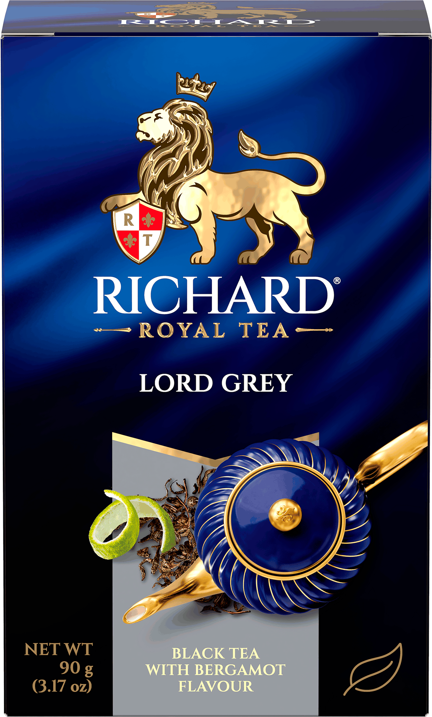 Изображение товара Чай черный RICHARD Lord Grey Цейлонский с ароматом бергамота и лимона, листовой, 90г