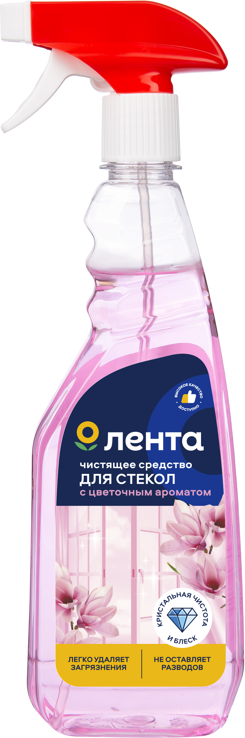 Изображение товара Средство для стекол ЛЕНТА Цветы, 500мл