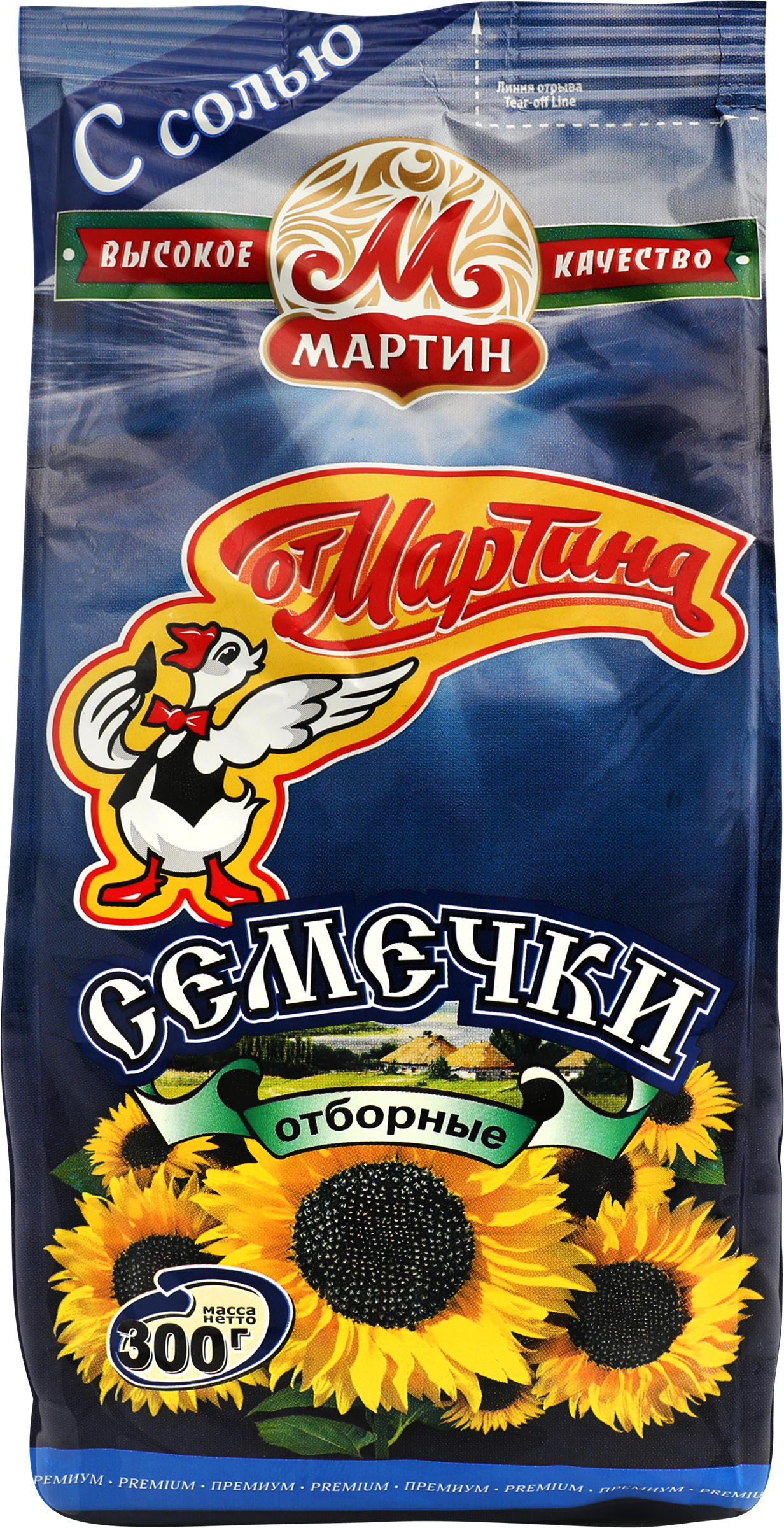 Изображение товара Семечки ОТ МАРТИНА с морской солью 300г натуральный вкус и свежесть