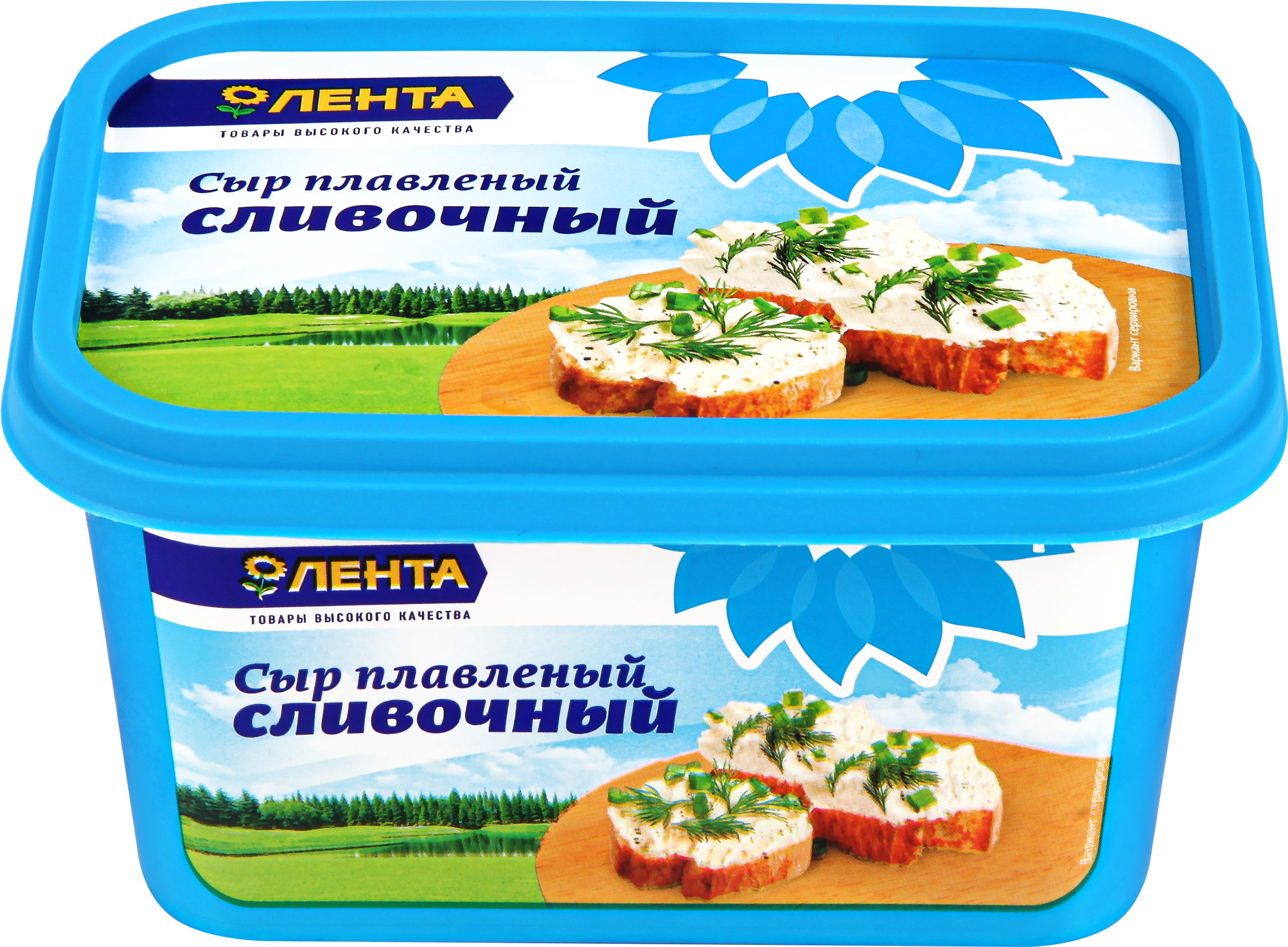 Изображение товара Плавленый сыр ЛЕНТА Сливочный 50% 400г вкусный и удобный продукт