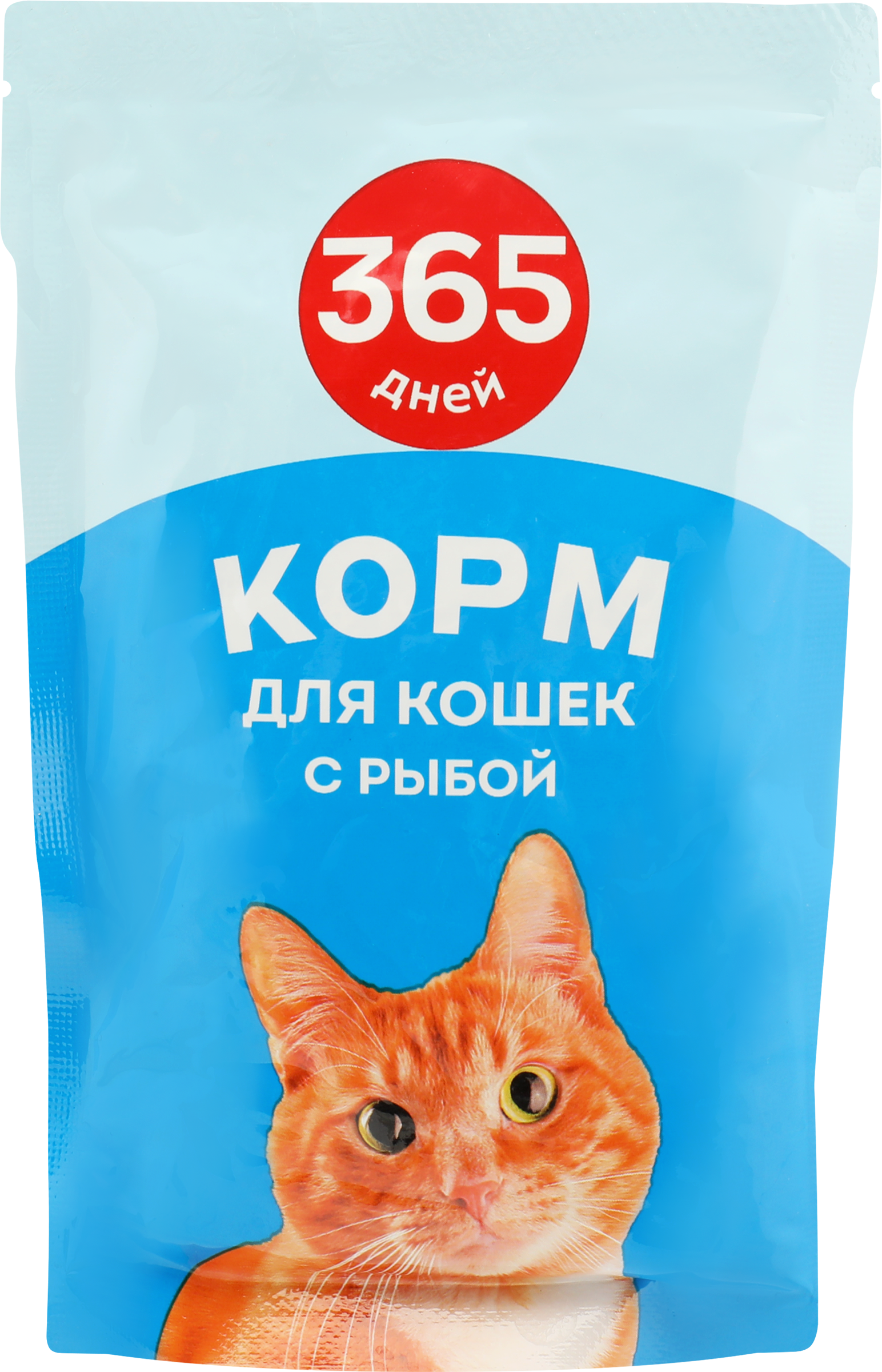 Изображение товара Корм консервированный для взрослых кошек 365 ДНЕЙ с рыбой в соусе, 85г