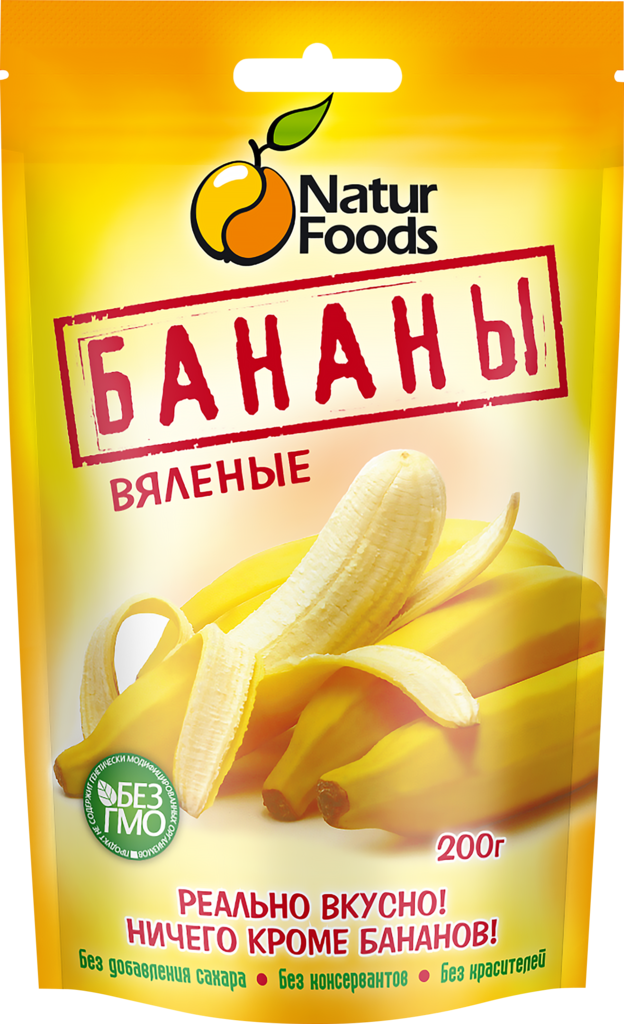 Изображение товара Бананы NATURFOODS вяленые, 200г