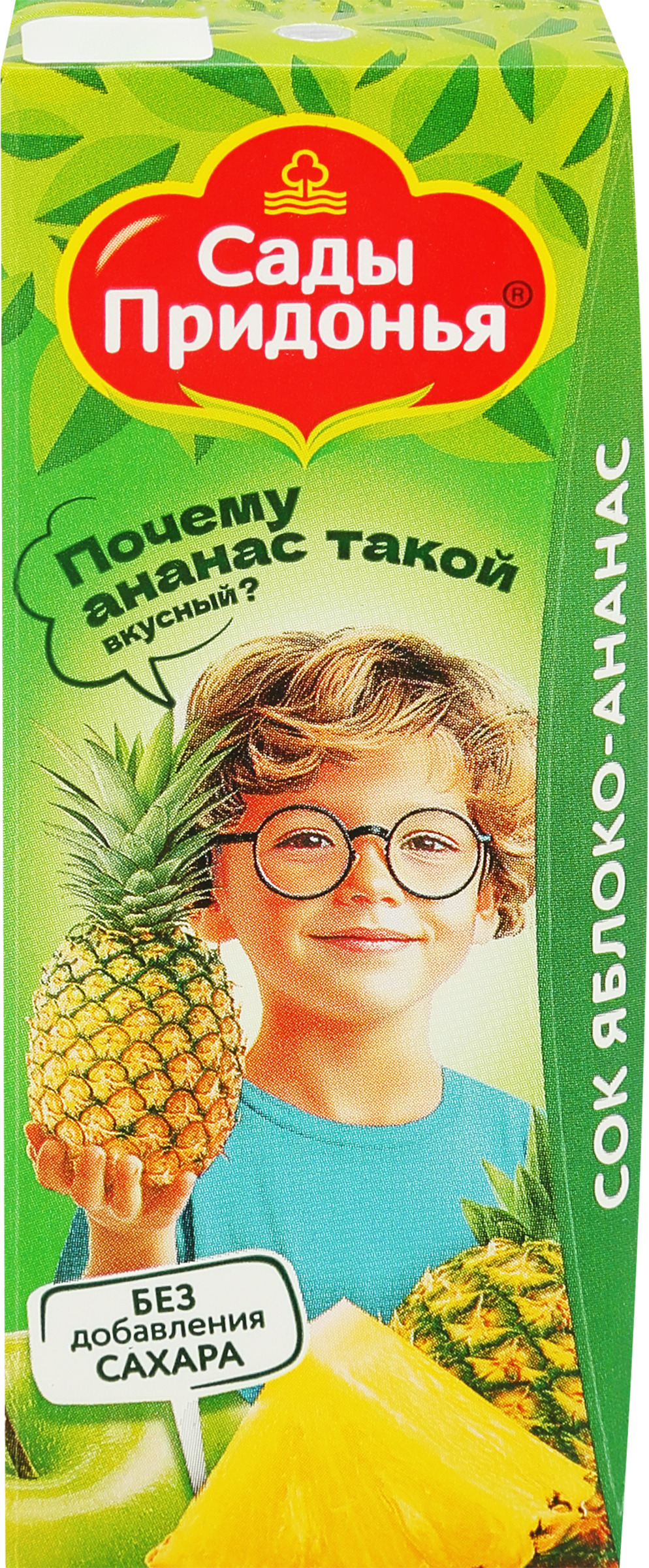 Изображение товара Сок САДЫ ПРИДОНЬЯ Яблоко, ананас, с 6 месяцев, 200мл