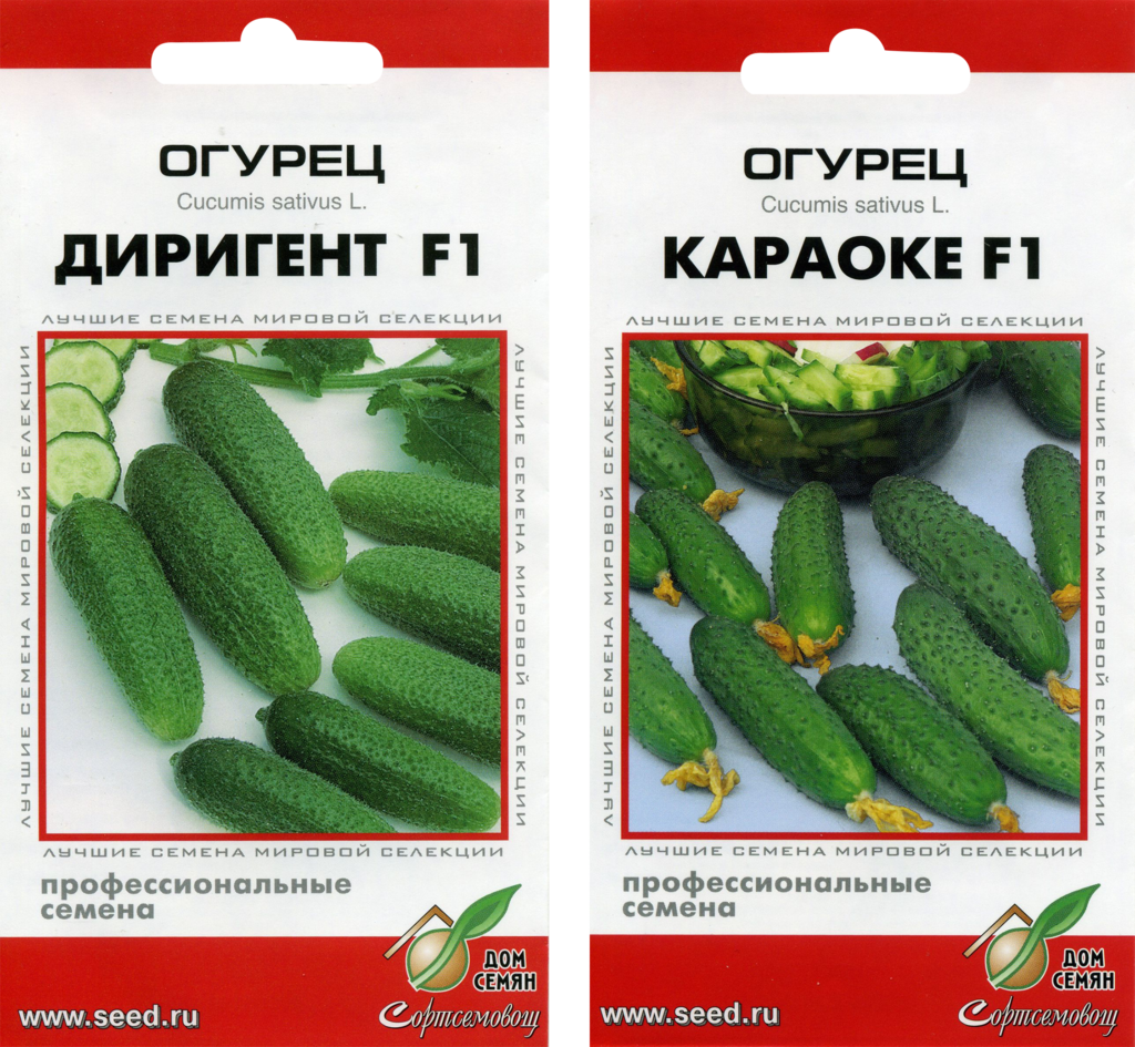 Изображение товара Семена микс огурцов Диригент F1 и Караоке F1 0,2г свежие семена