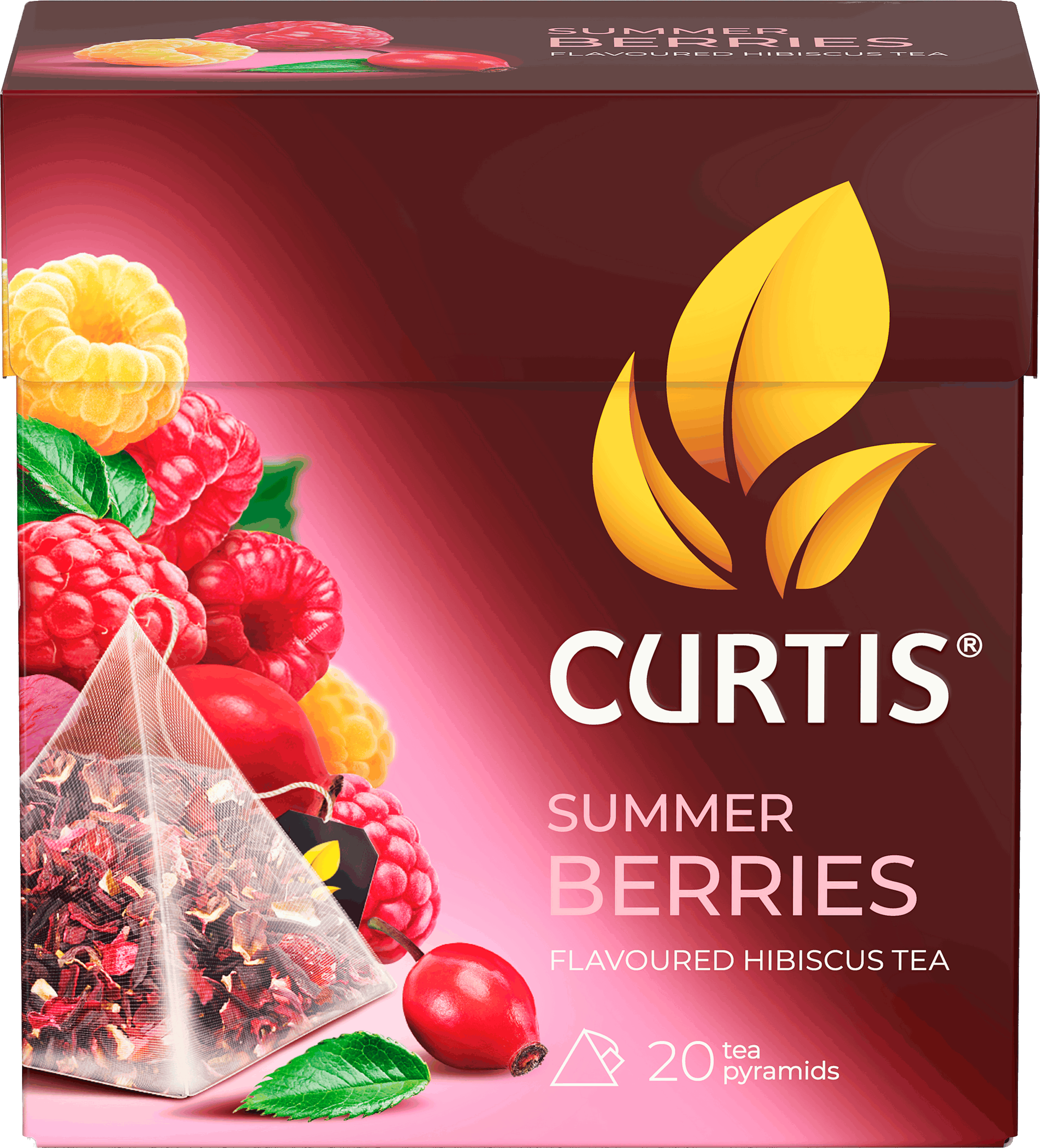 Изображение товара Напиток чайный CURTIS Summer Berries каркаде ароматизированный, 20пир