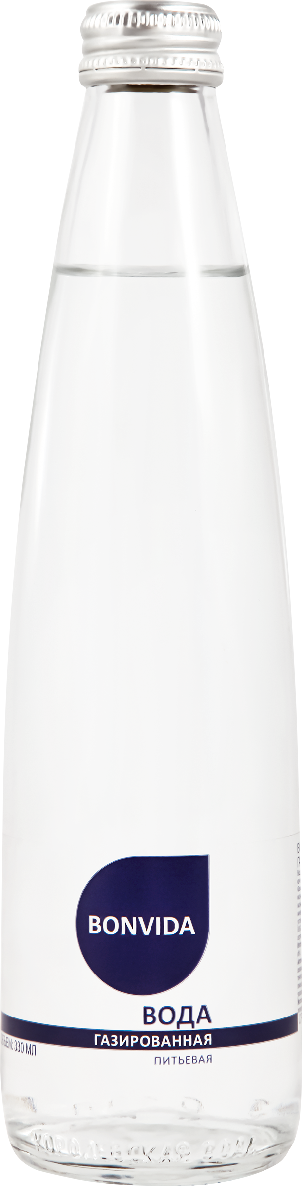 Изображение товара Газированная артезианская вода BONVIDA 0.33л природный напиток без сахара