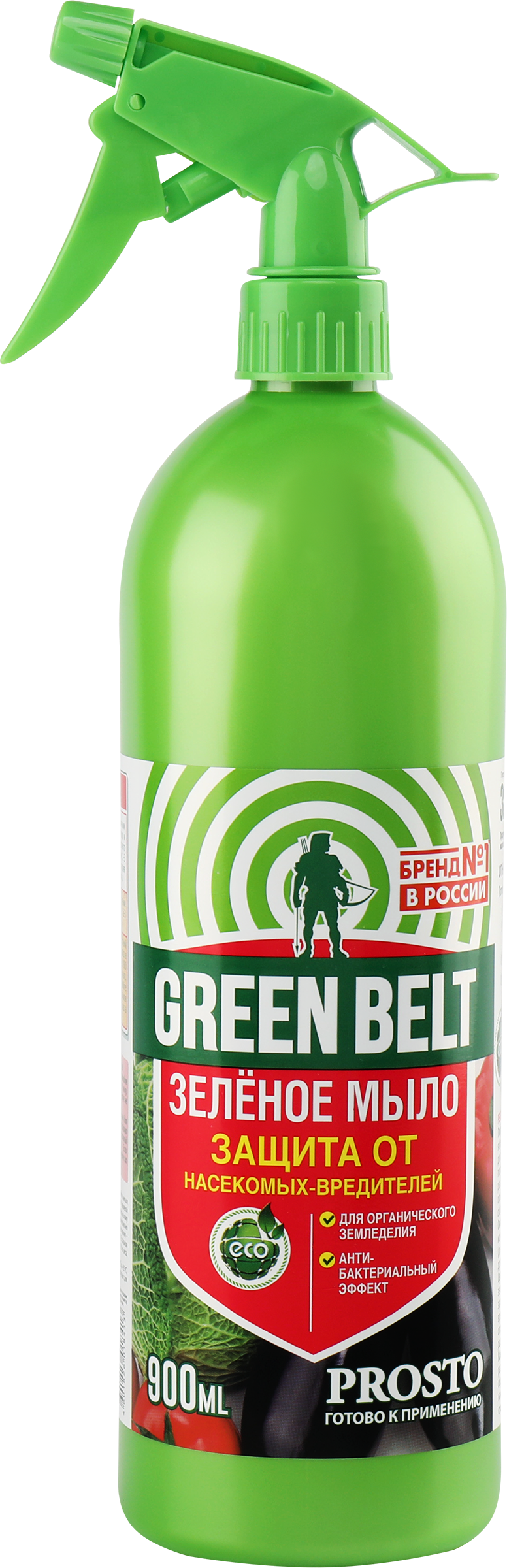 Изображение товара Зеленое мыло для защиты растений ГРИН БЭЛТ Арт 01-686 900мл органический препарат