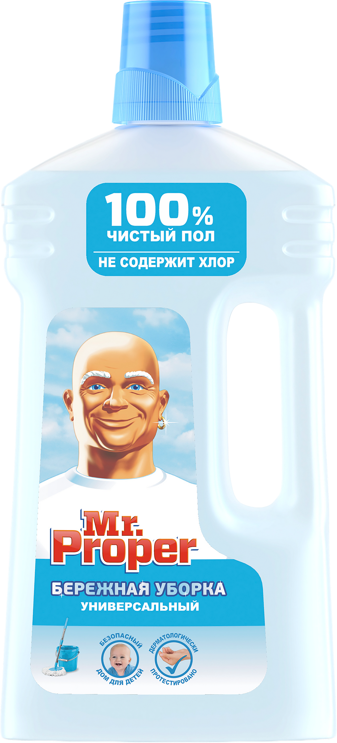 Изображение товара Средство для мытья полов и стен MR.PROPER Бережная уборка 1л безопасное и эффективное удаление гряз