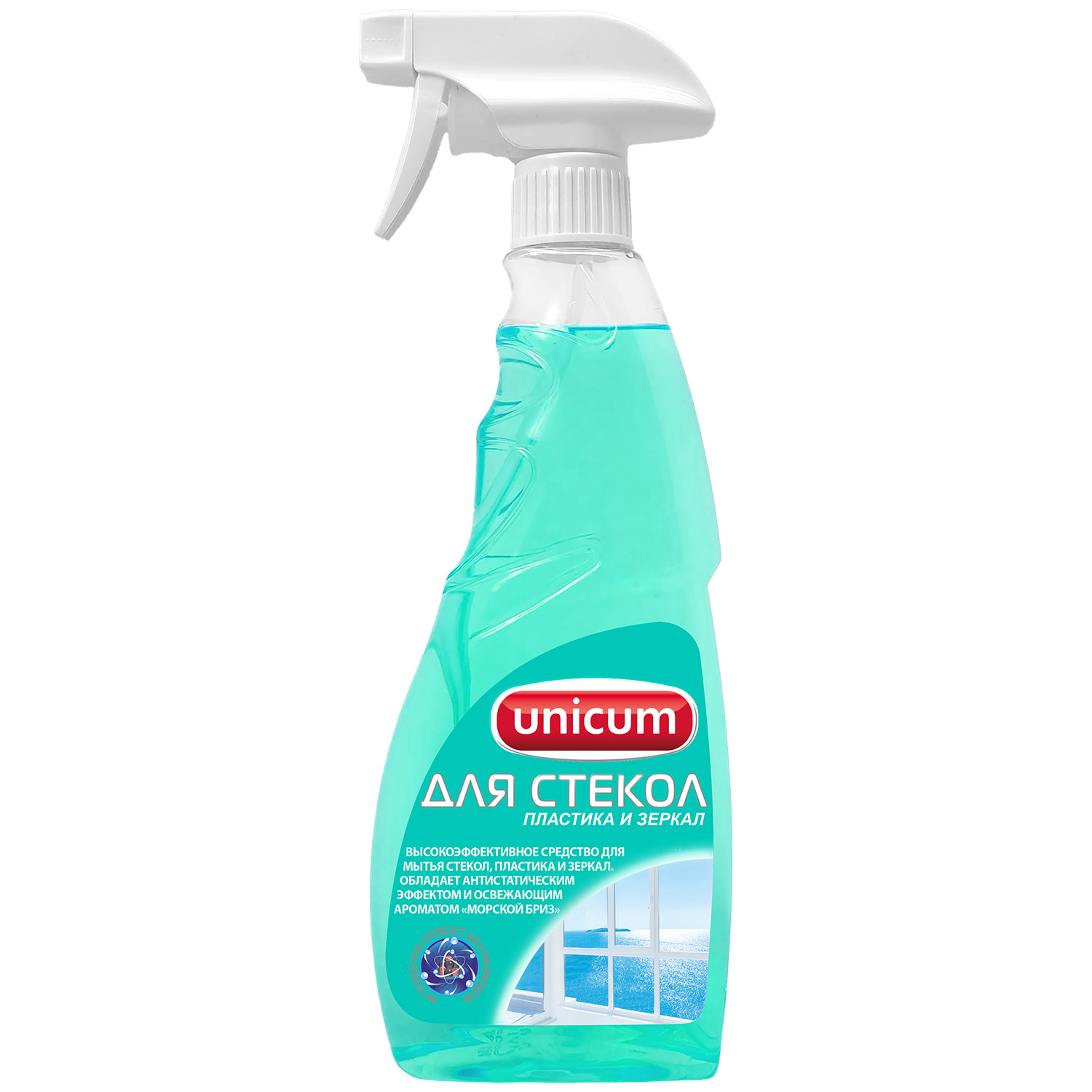 Изображение товара Спрей для мытья стекол, пластика и зеркал UNICUM 500 мл