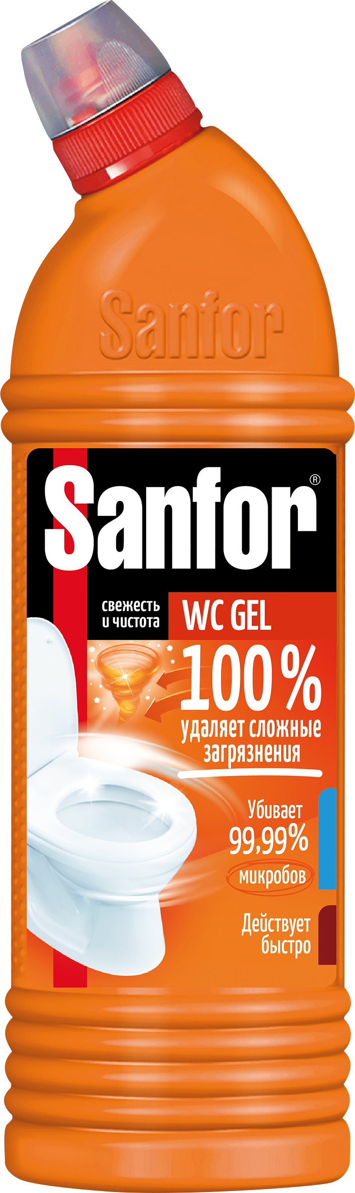 Изображение товара Средство для чистки туалета SANFOR Wc Gel Super Power 1л