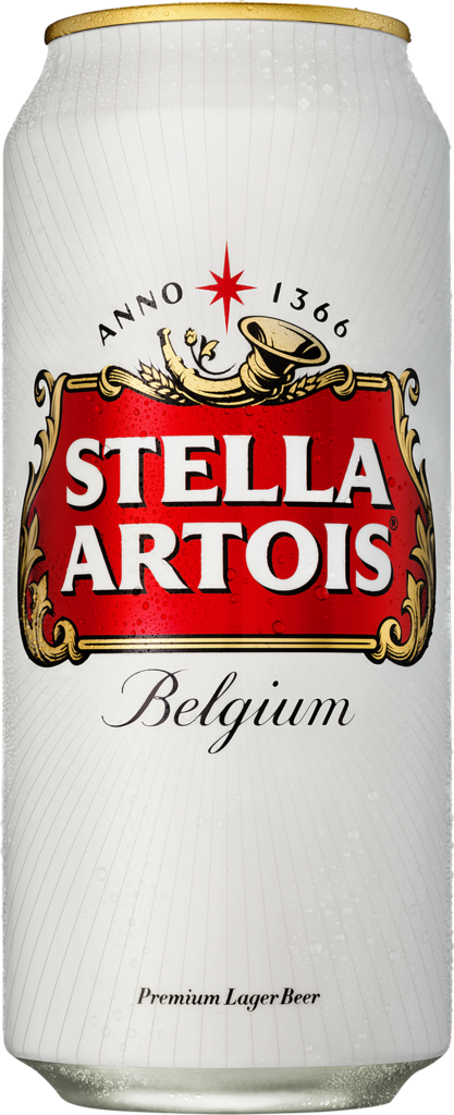 Изображение товара Пиво светлое STELLA ARTOIS пастеризованное, 5%, ж/б, 0.45л