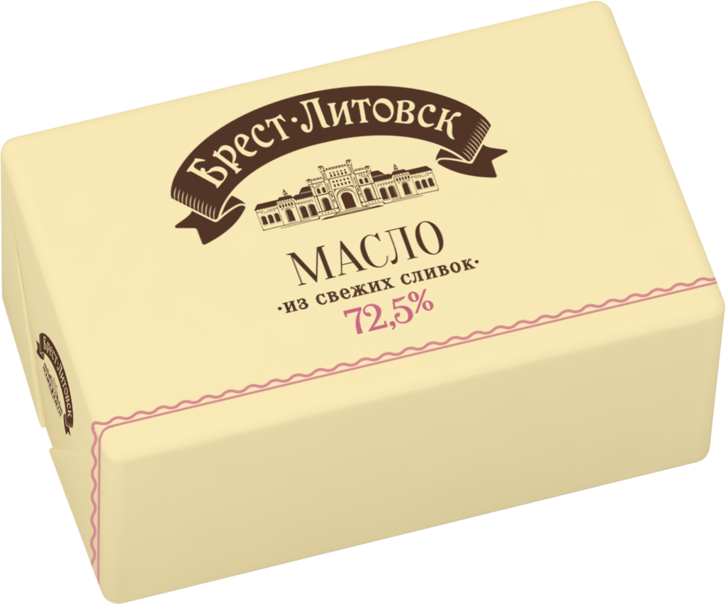 Изображение товара Масло сливочное БРЕСТ-ЛИТОВСК несоленое 72,5%, без змж, 180г