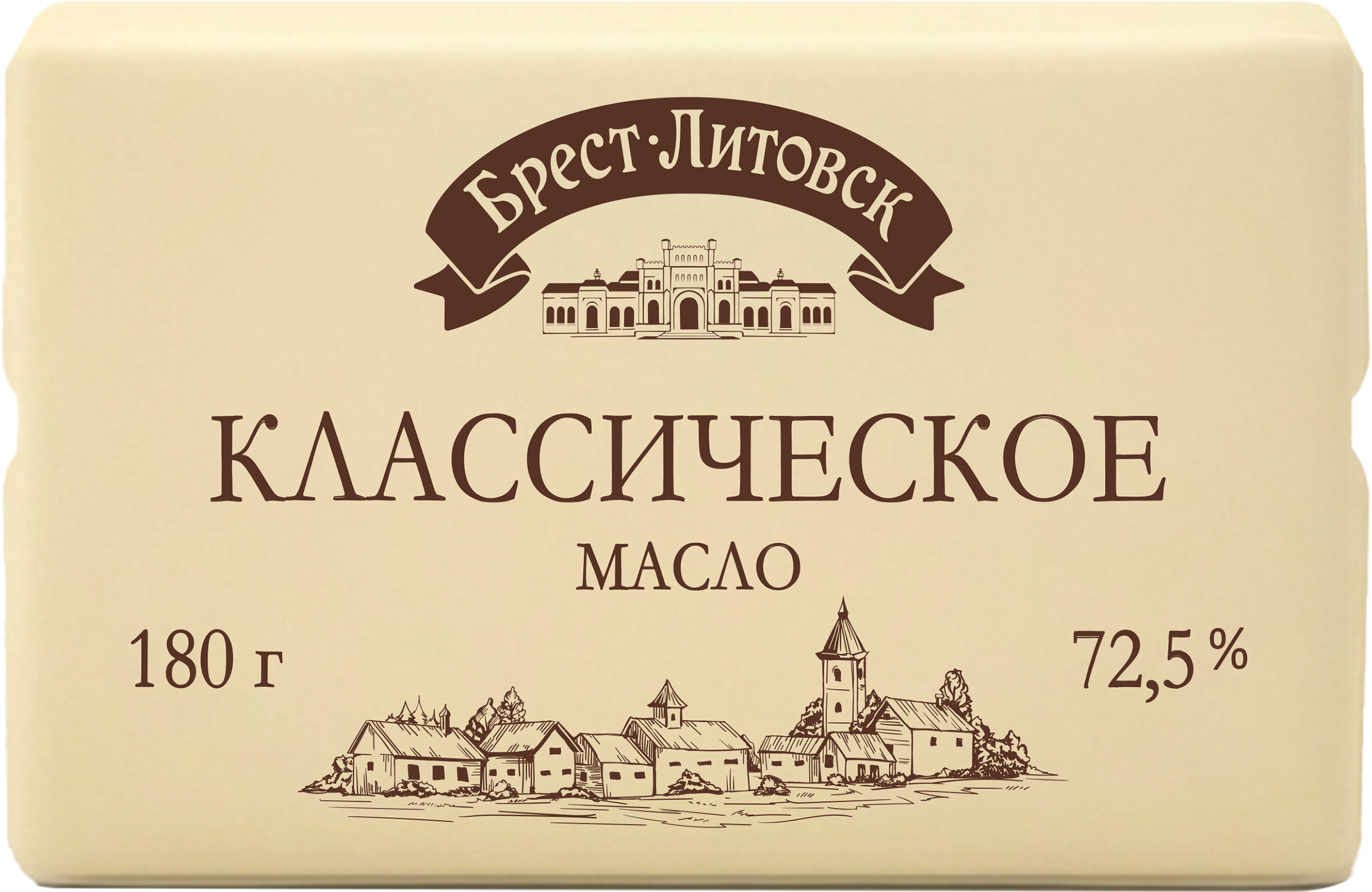Изображение товара Масло сливочное БРЕСТ-ЛИТОВСК несоленое 72,5% 180г