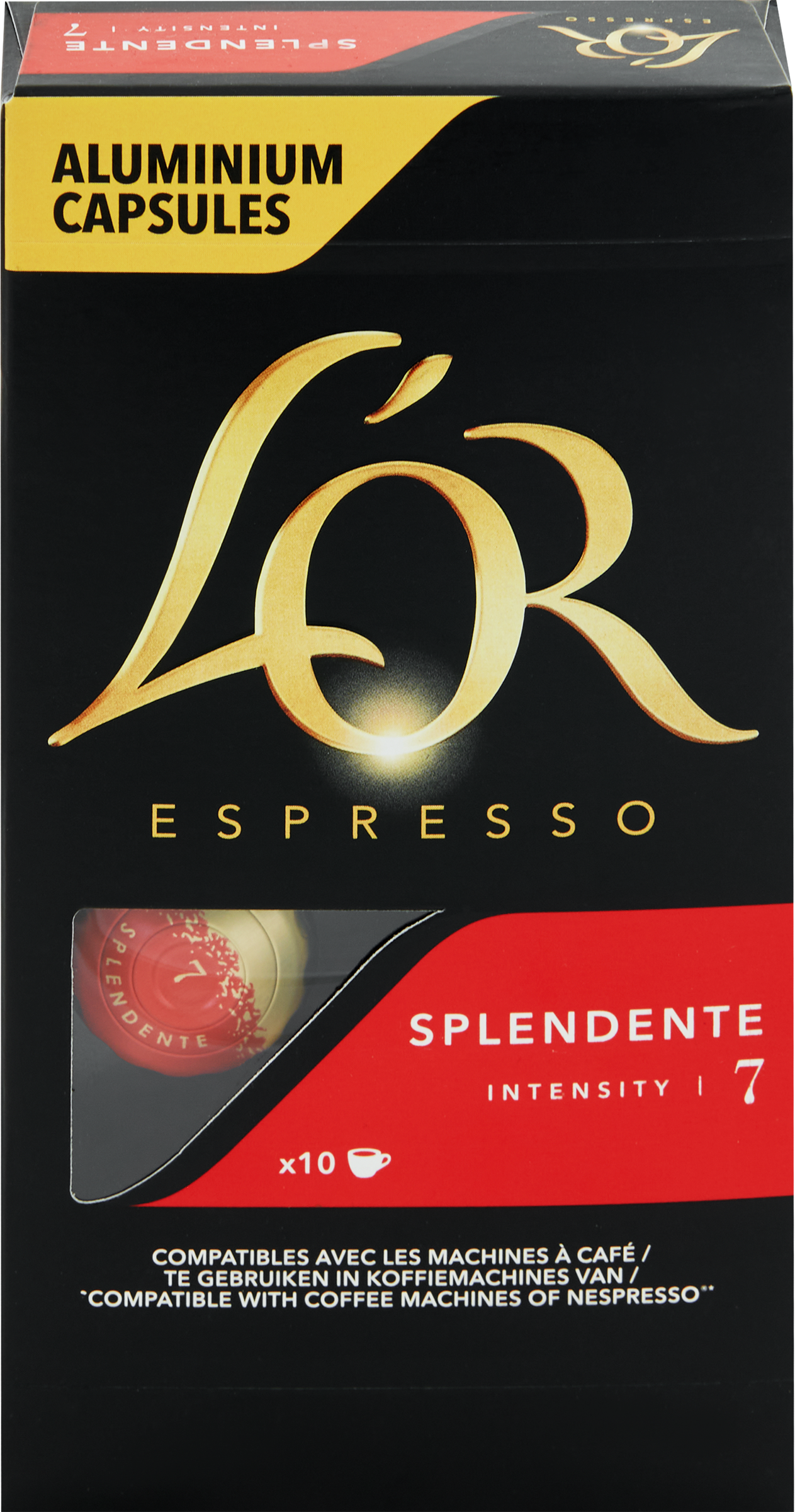 Изображение товара Кофе молотый в капсулах L’OR Espresso Splendente натуральный жареный, 10кап