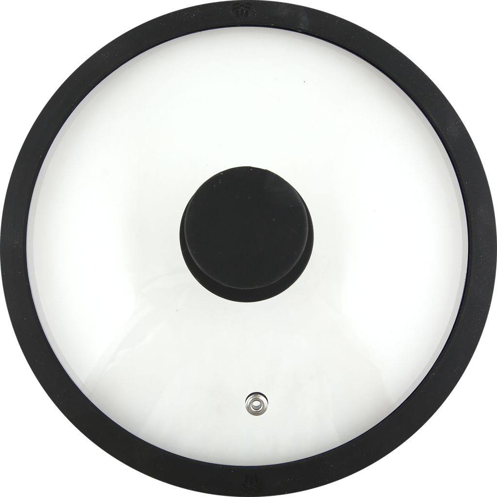 Изображение товара Крышка HOMECLUB 22см с силиконовым ободом для посуды, стекло и силикон