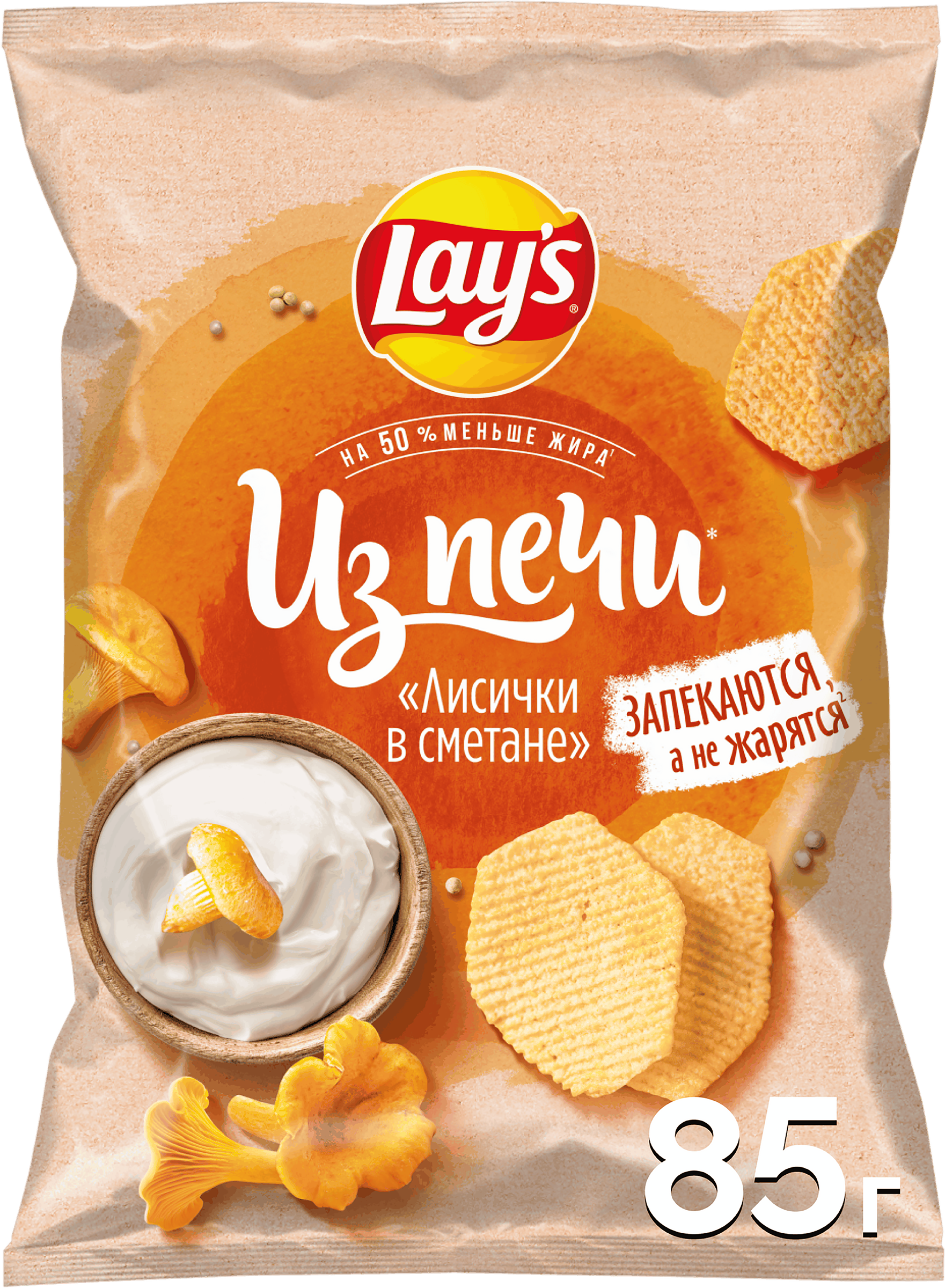 Изображение товара Чипсы картофельные LAY'S Лисички в сметане, 85г