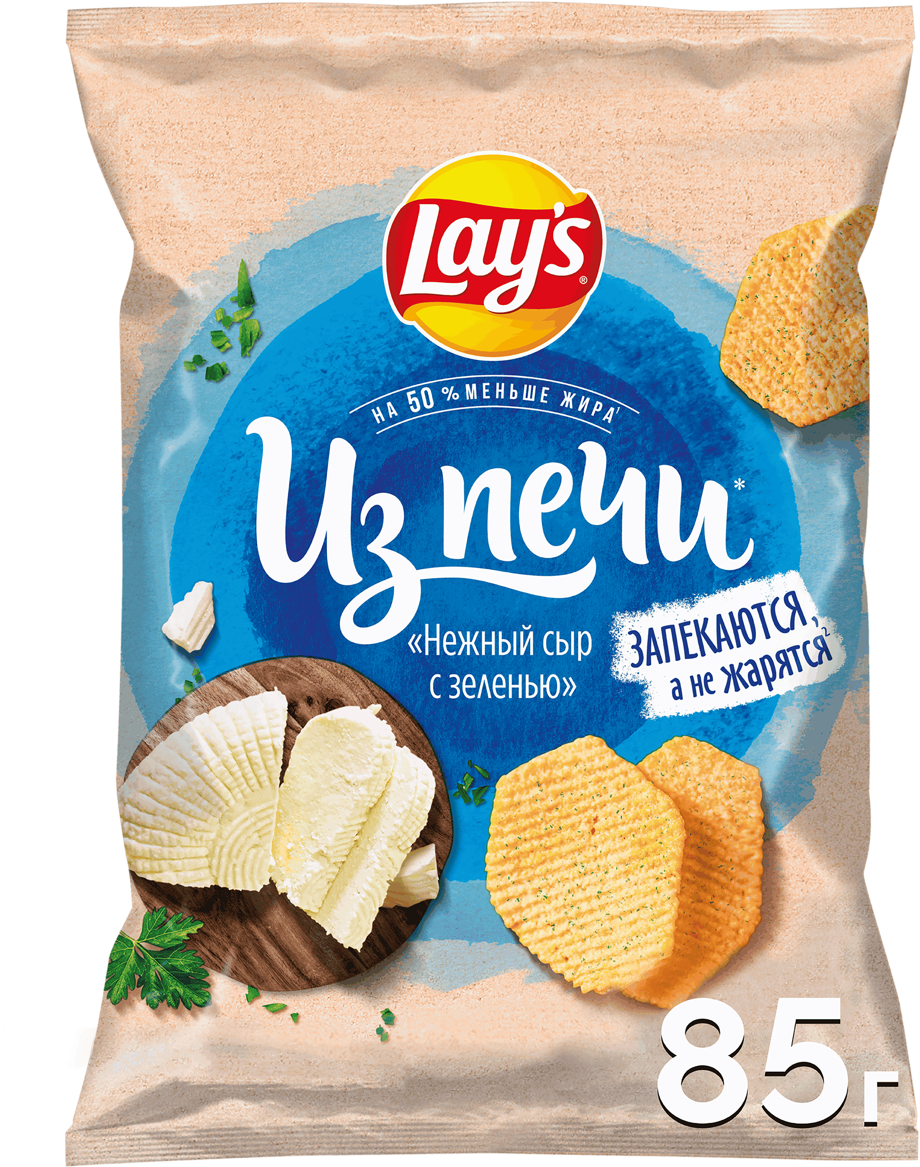 Изображение товара Чипсы картофельные LAY'S Нежный сыр с зеленью, 85г