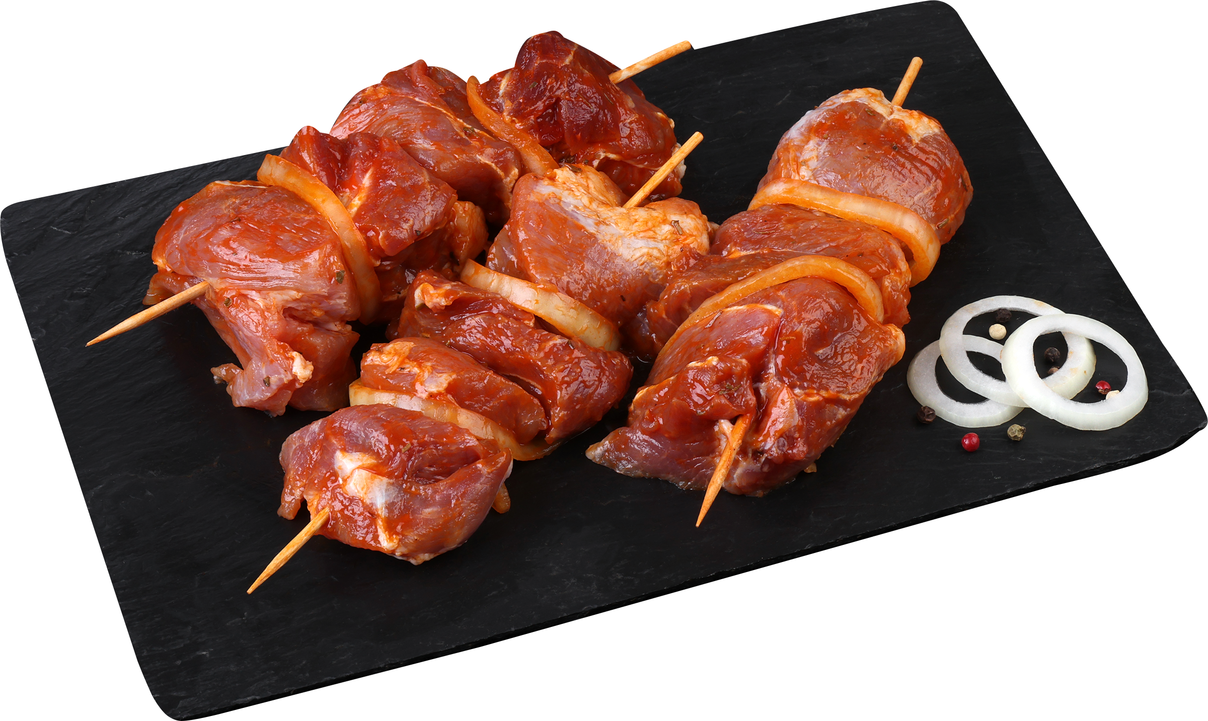 Изображение товара Шашлык из свиной лопатки ЛЕНТА FRESH в томатном соке 399 99 рублей