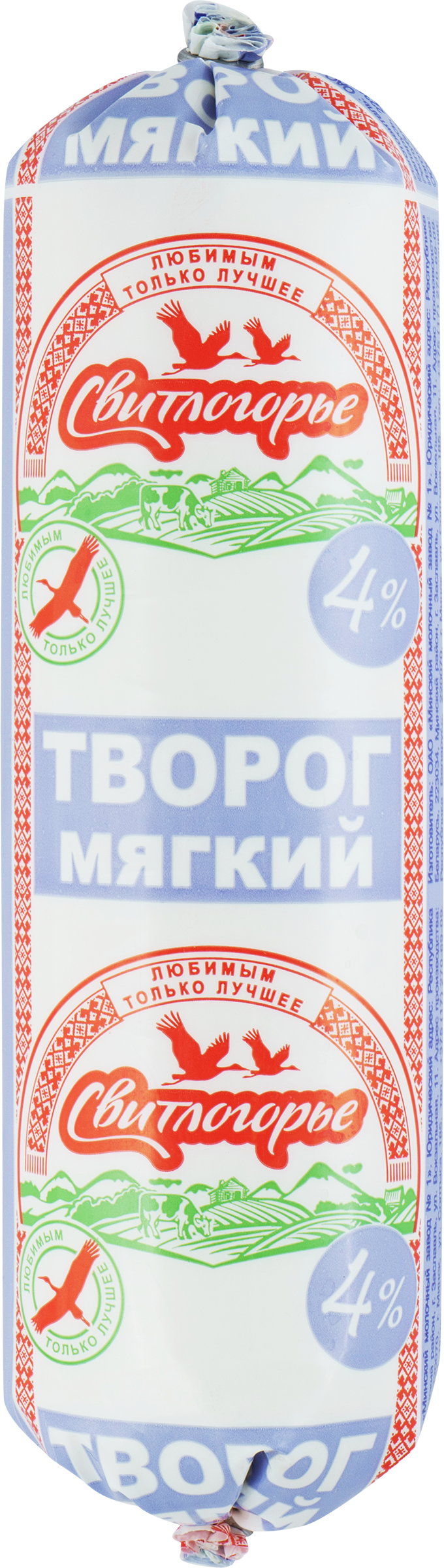 Изображение товара Творог мягкий СВИТЛОГОРЬЕ 4%, без змж, 400г