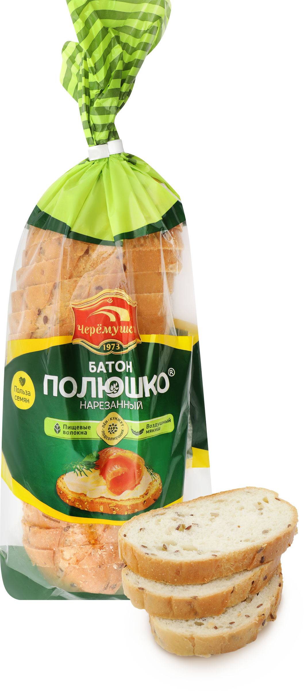 Изображение товара Батон ЧЕРЕМУШКИ Полюшко, в нарезке, 300г