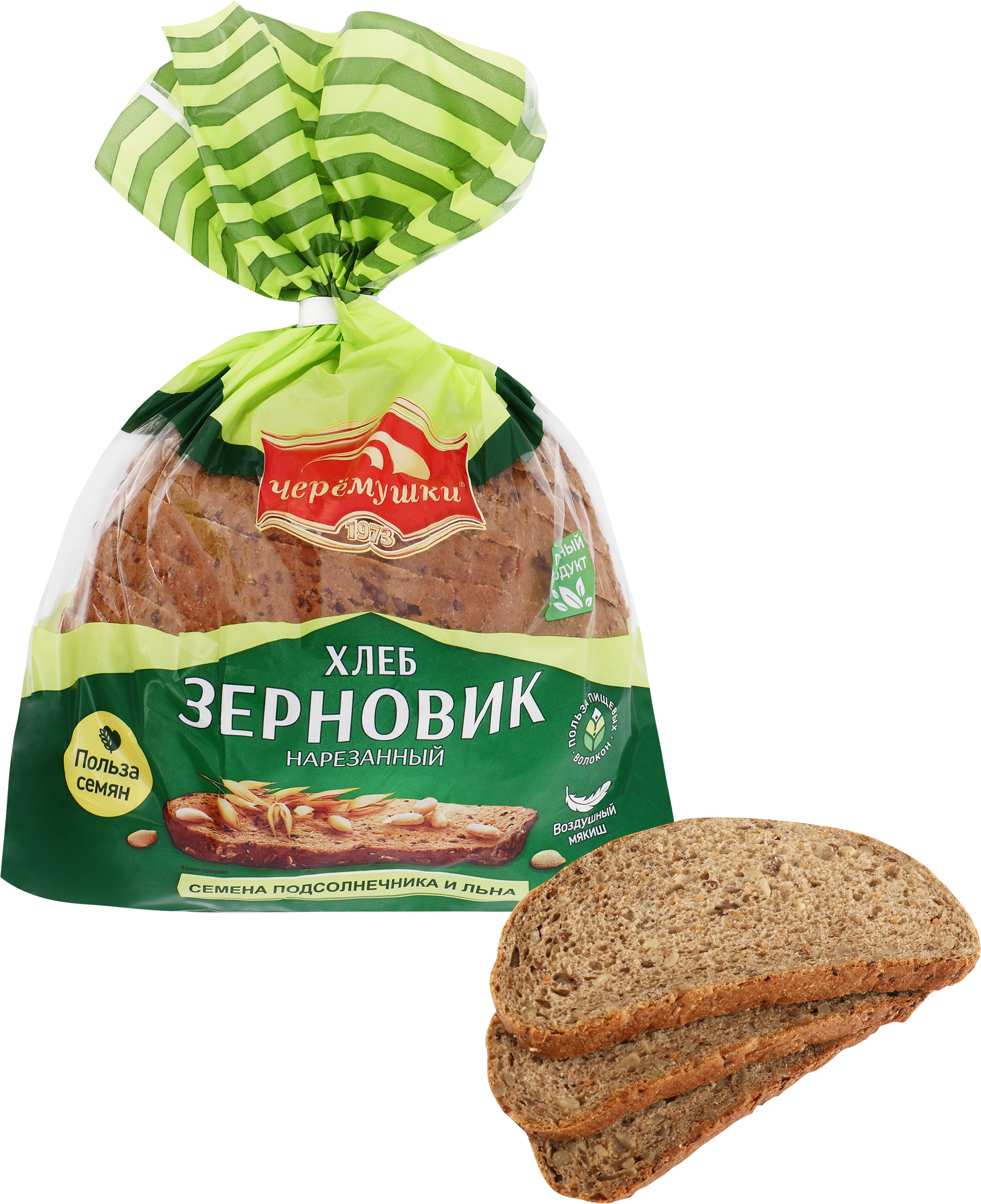 Изображение товара Хлеб ЧЕРЕМУШКИ Зерновик, в нарезке , 460г