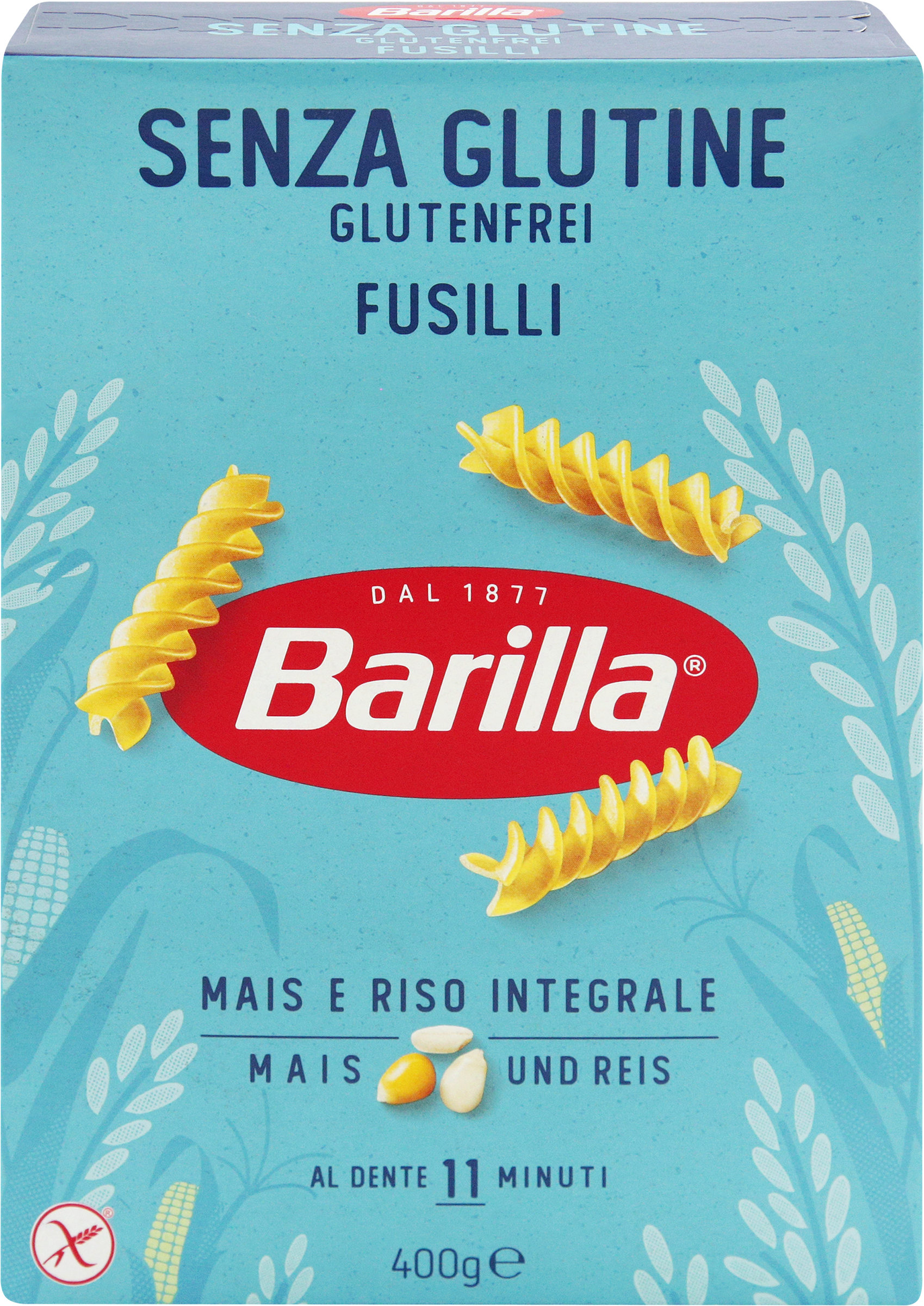 Изображение товара Макароны безглютеновые BARILLA Gluten Free Fusilli, 400г