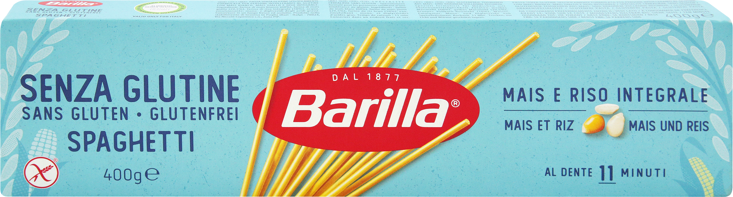 Изображение товара Макароны безглютеновые BARILLA Gluten Free Spaghetti № 5, 400г