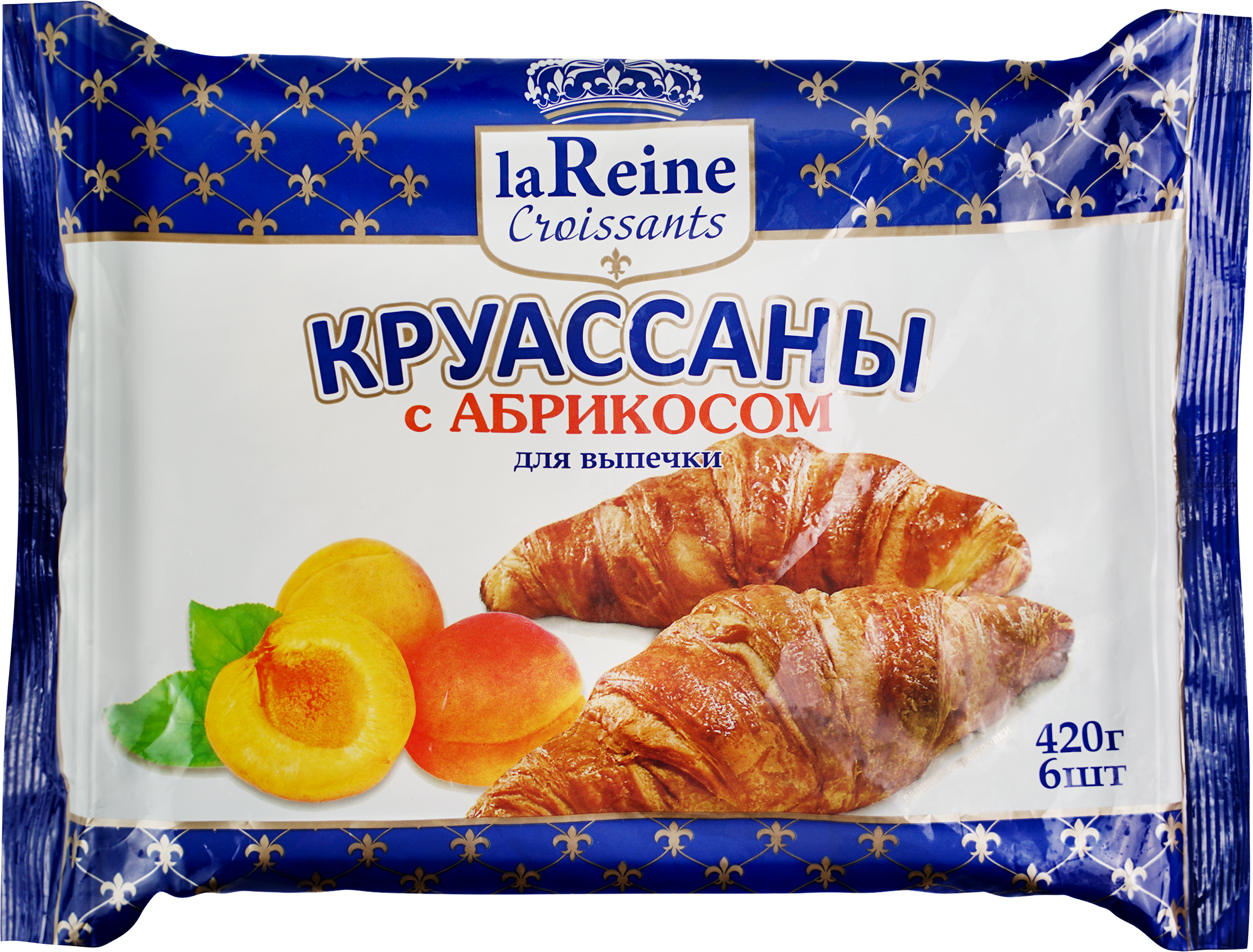 Изображение товара Круассаны LA REINE с абрикосом, 420г