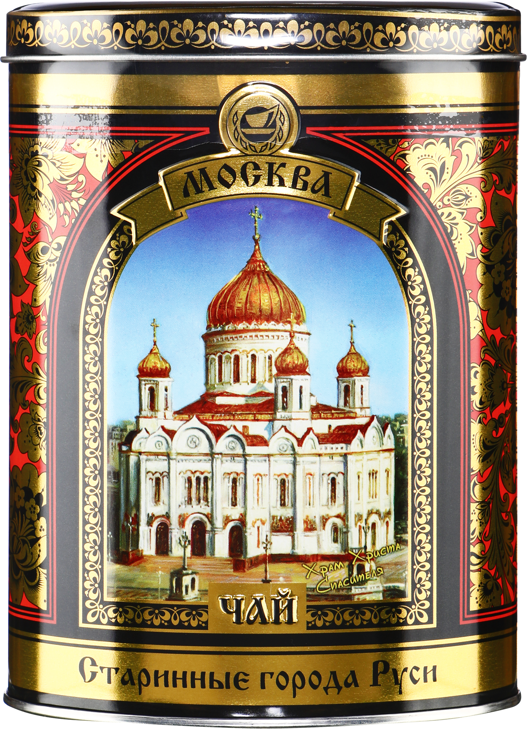 Изображение товара Черный листовой чай в стильной жестяной банке 150г СТАРИННЫЕ ГОРОДА РУСИ