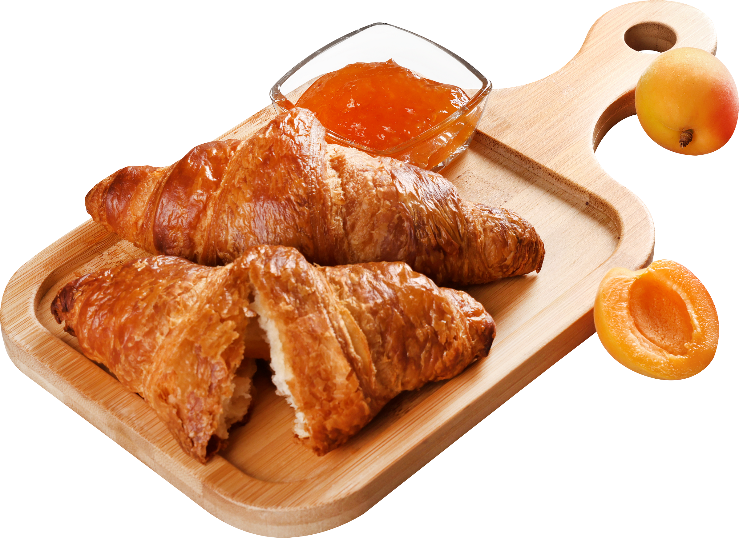 Изображение товара Круассан ЛЕНТА FRESH с абрикосовой начинкой 55г - вкусное слоеное изделие