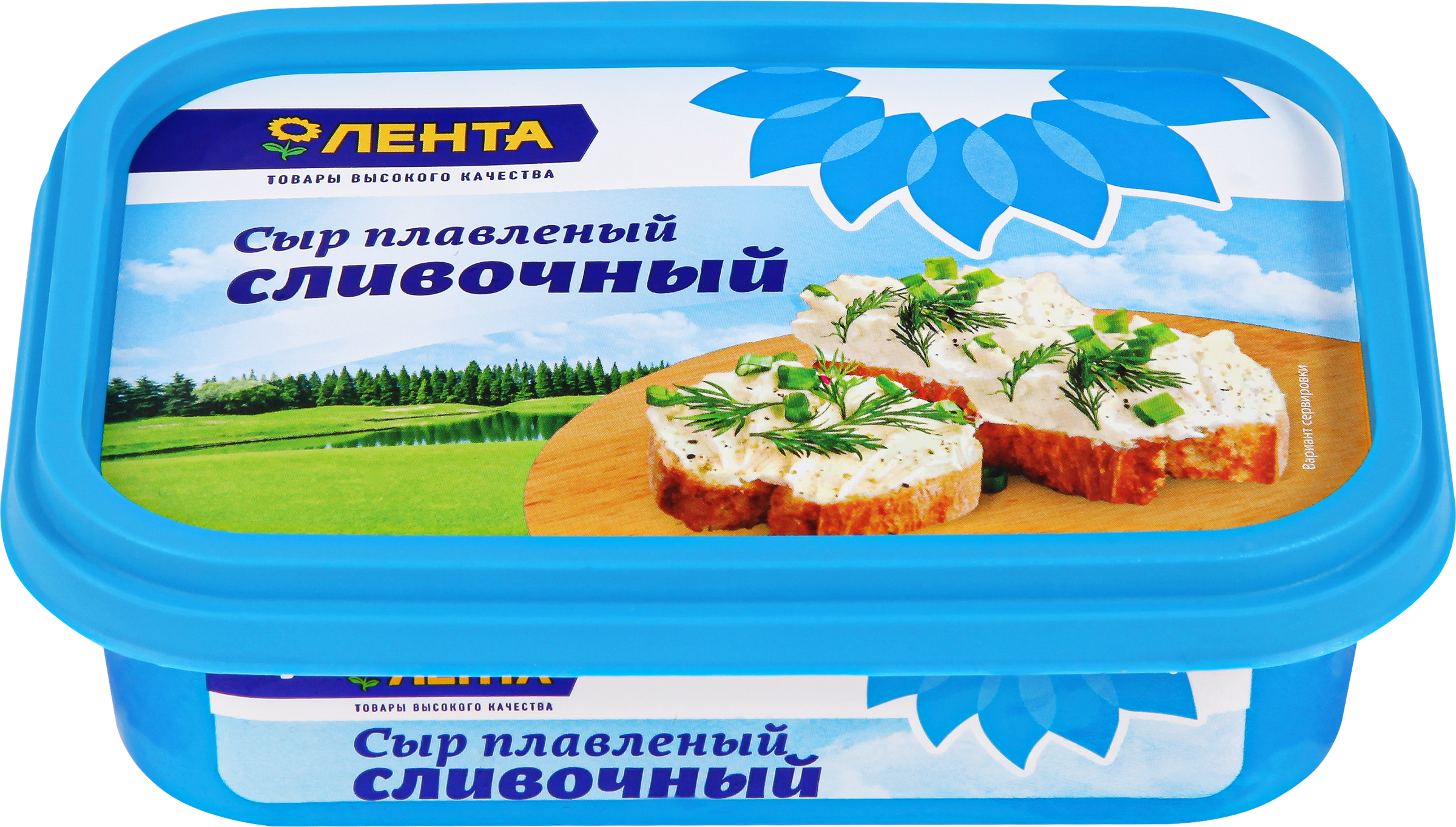 Изображение товара Сыр плавленый ЛЕНТА Сливочный 50% 200г пастообразный