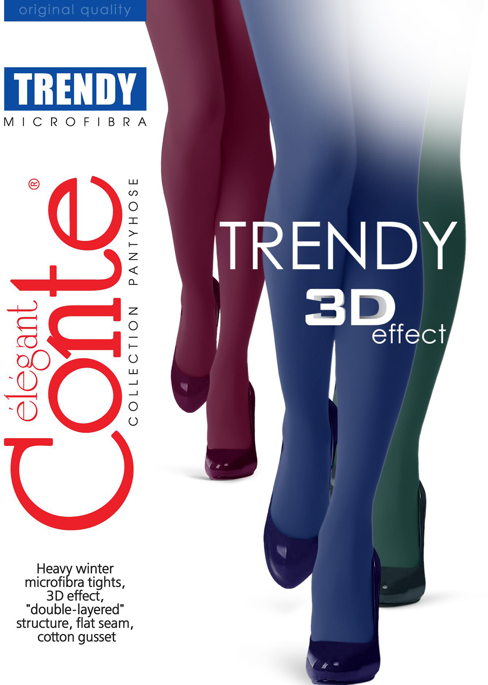Изображение товара Женские теплые колготки CONTE Trendy 150 den navy 4 для зимы