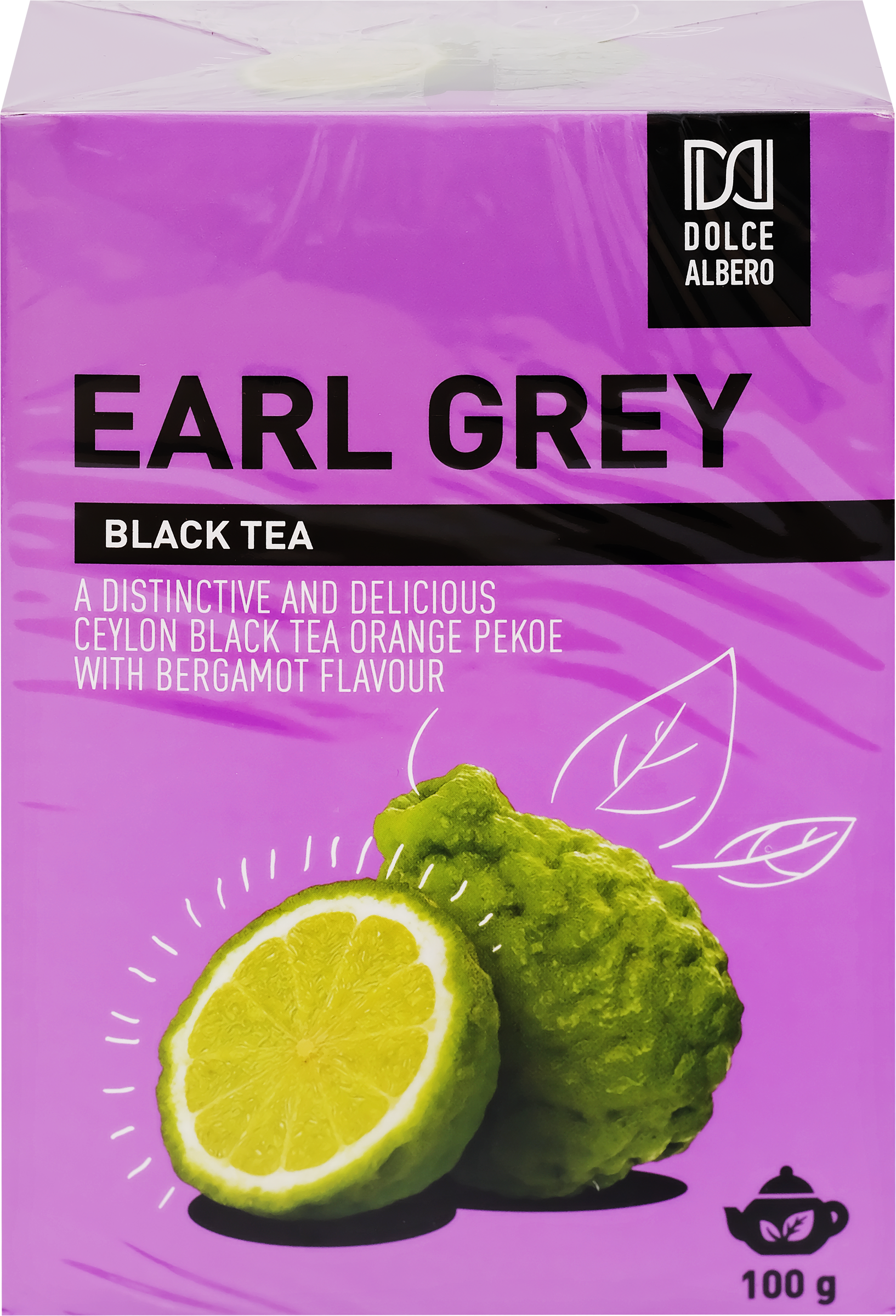 Изображение товара Чай черный DOLCE ALBERO Earl Grey листовой 100г Шри-Ланка