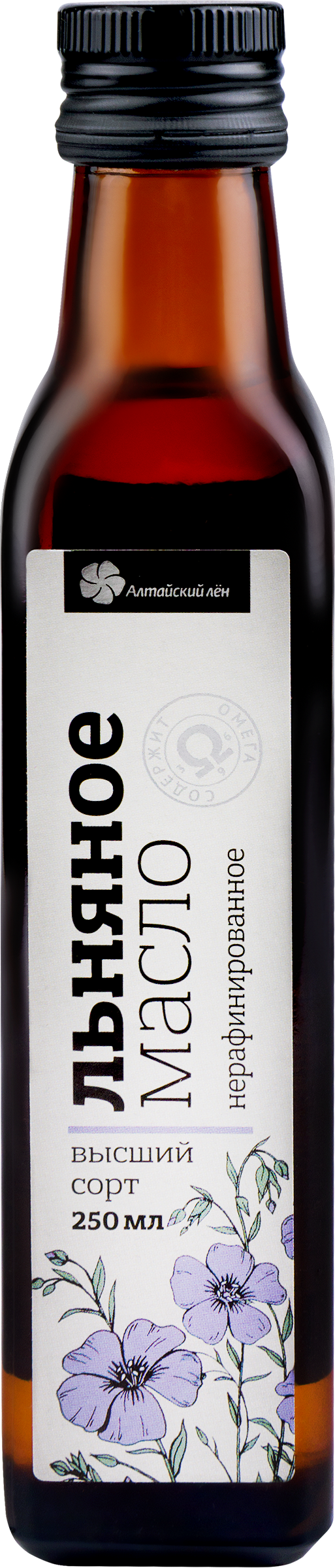 Изображение товара Масло льняное АЛТАЙСКИЙ ЛЕН нерафинированное высший сорт, 250мл