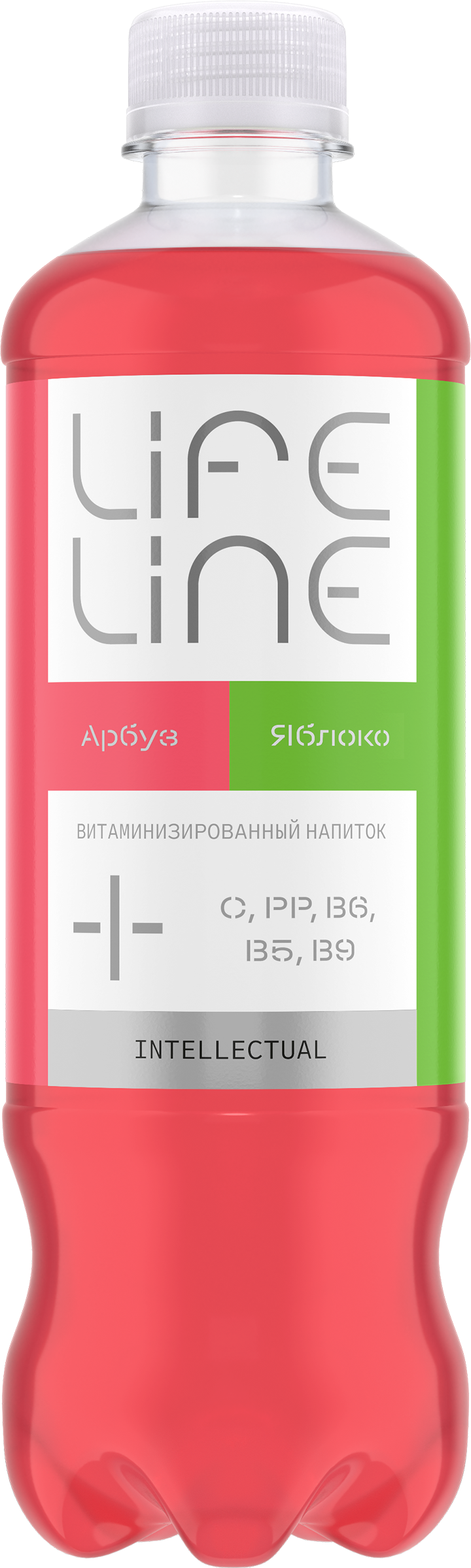 Изображение товара Напиток LIFELINE Intellectual Арбуз, яблоко витаминизированный 
негазированный, 0.5л