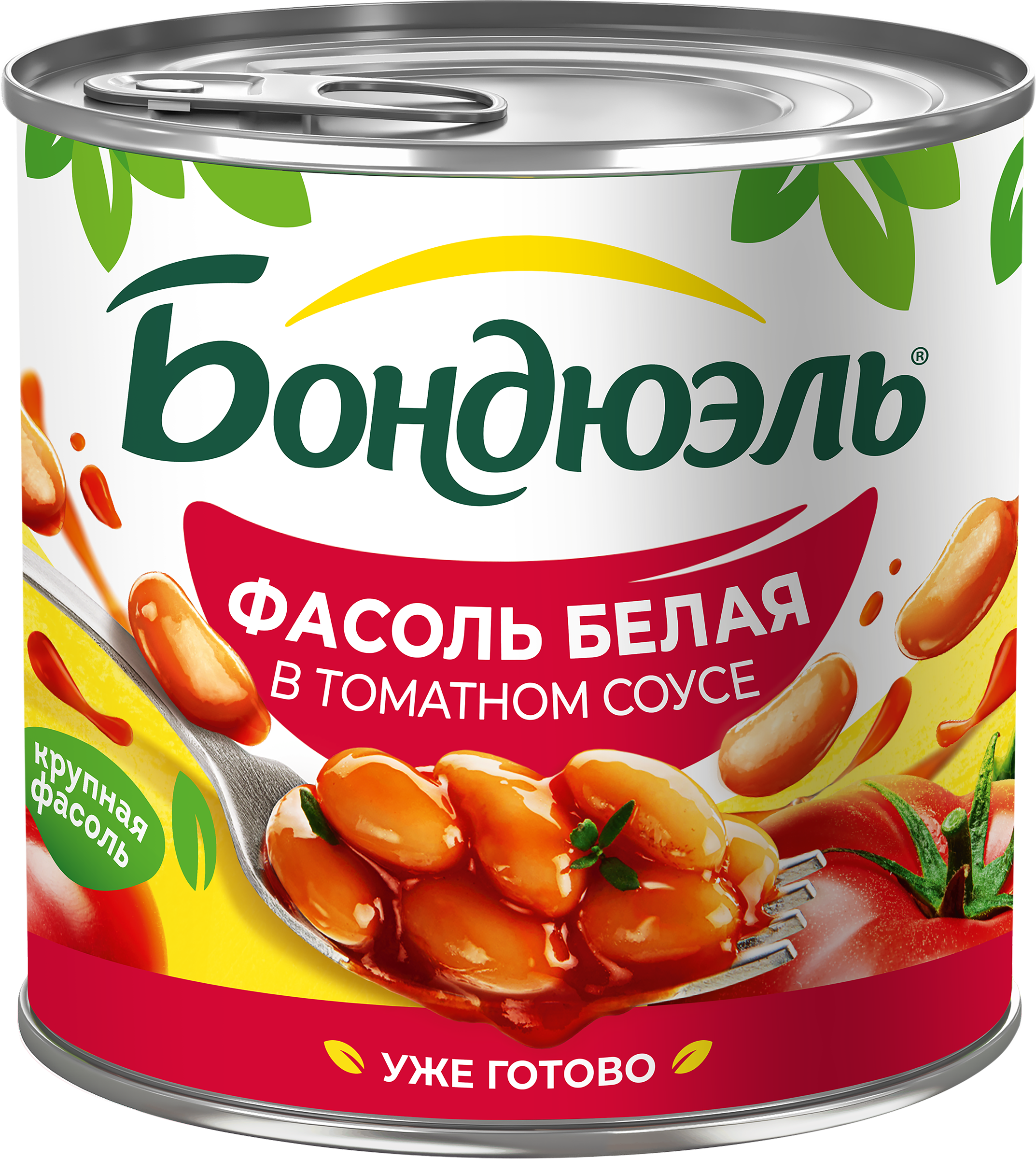Изображение товара Фасоль белая БОНДЮЭЛЬ в томатном соусе, 425мл