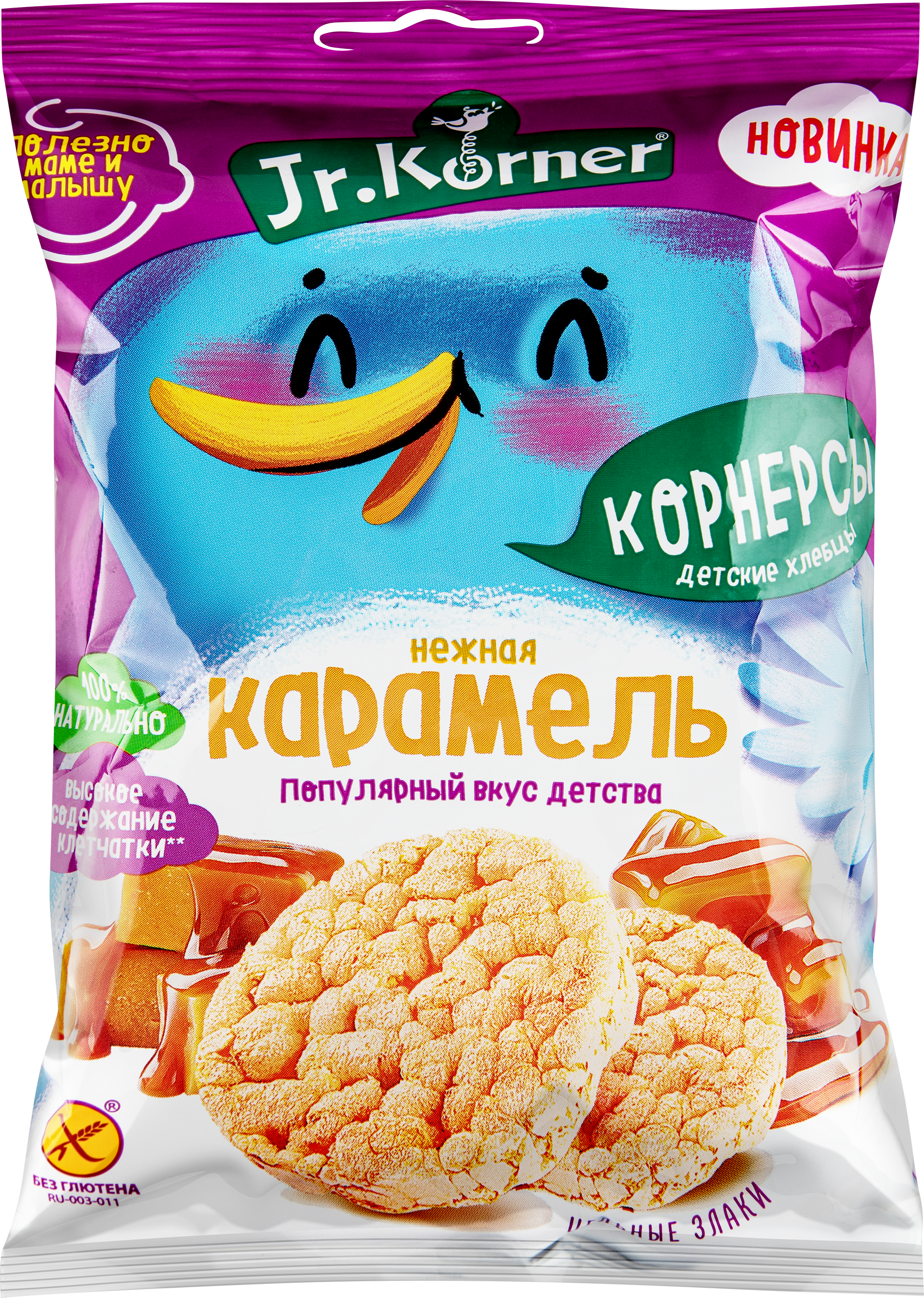 Изображение товара Хлебцы-мини рисовые JR KORNER карамельные, 30г