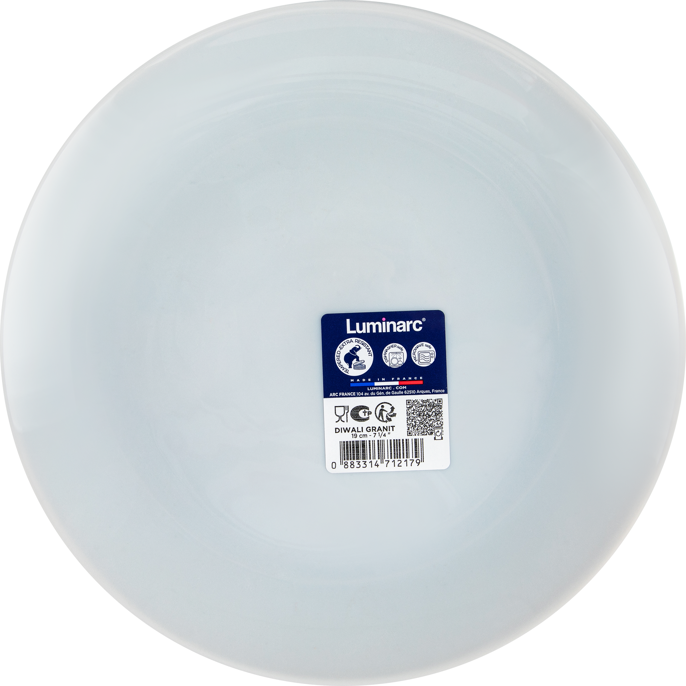 Изображение товара Десертная тарелка LUMINARC Diwali granit 19см стекло Франция