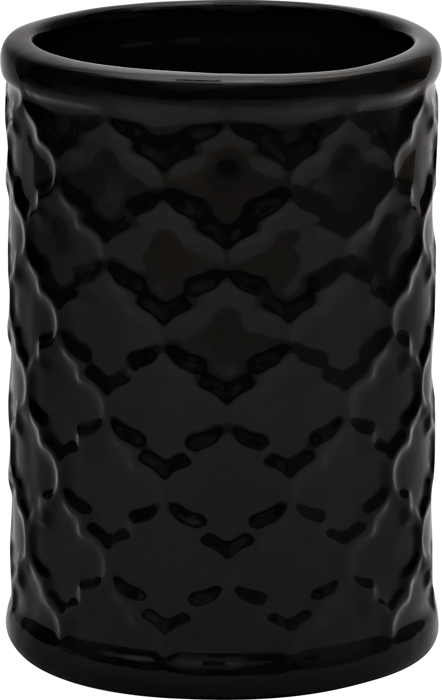 Изображение товара Стакан HOMECLUB Black&White для зубных щеток из керамики