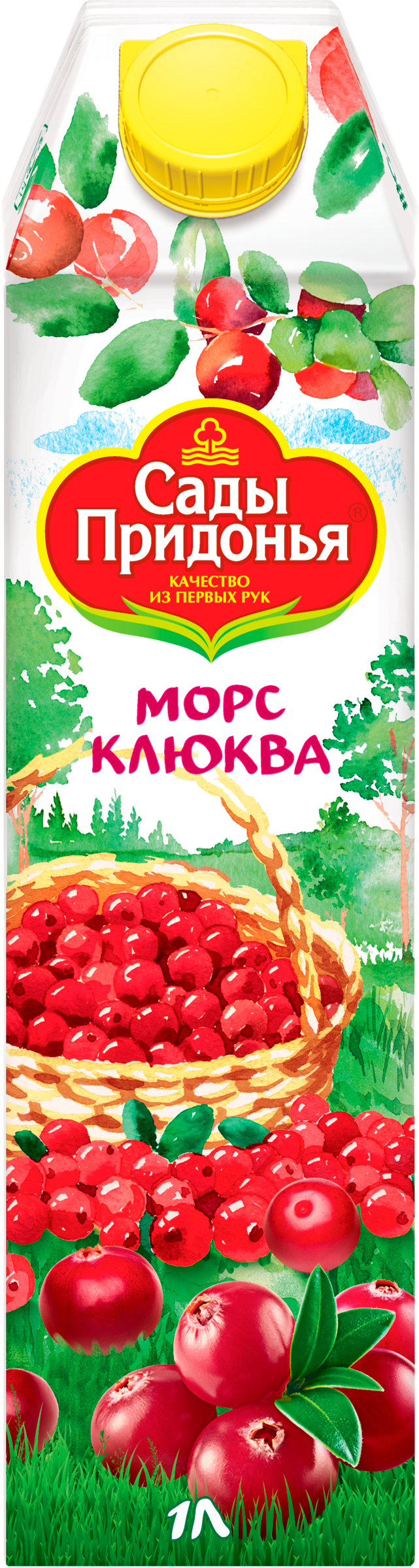Изображение товара Морс САДЫ ПРИДОНЬЯ Клюква 1 литр натуральный напиток для иммунитета
