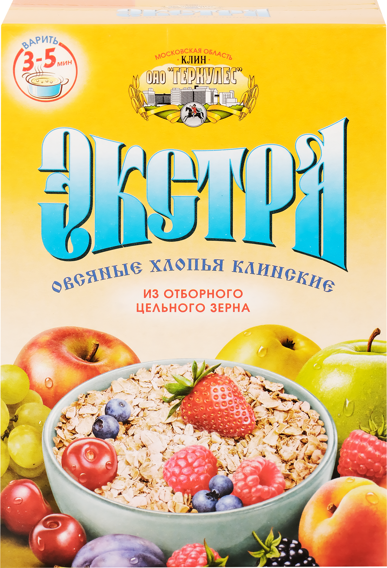 Изображение товара Хлопья овсяные КЛИНСКИЕ Экстра №2 1кг - полезный завтрак для всей семьи