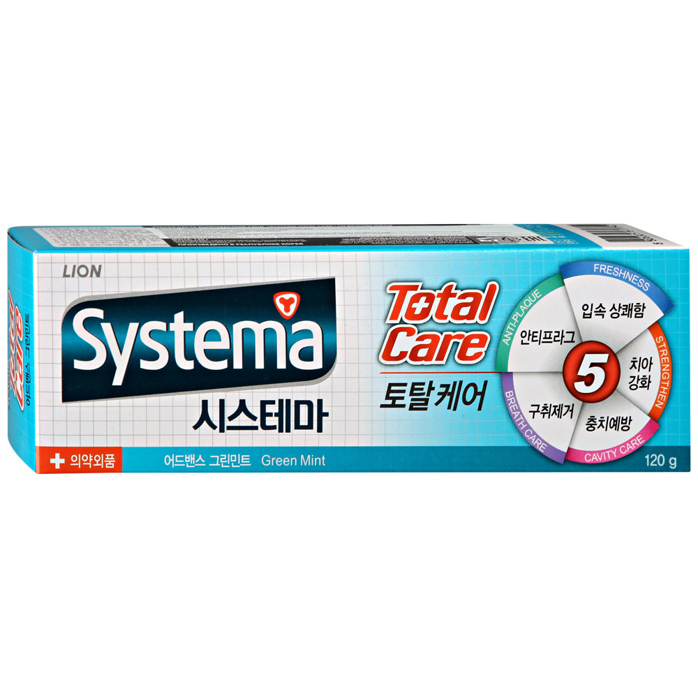 Изображение товара Зубная паста SYSTEMA Total care комплексный уход со вкусом мяты 120г