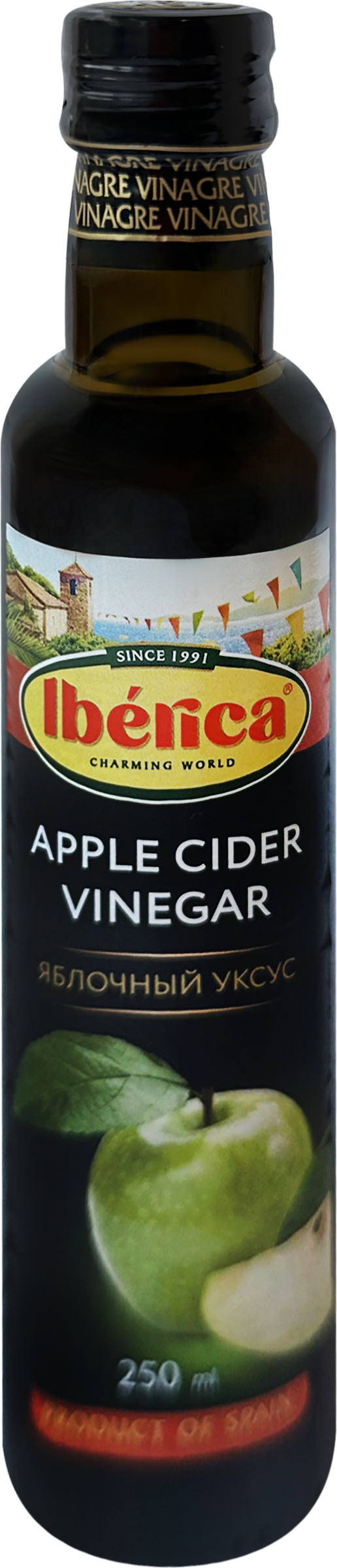 Изображение товара Уксус яблочный IBERICA Apple cider vinegar, 250мл